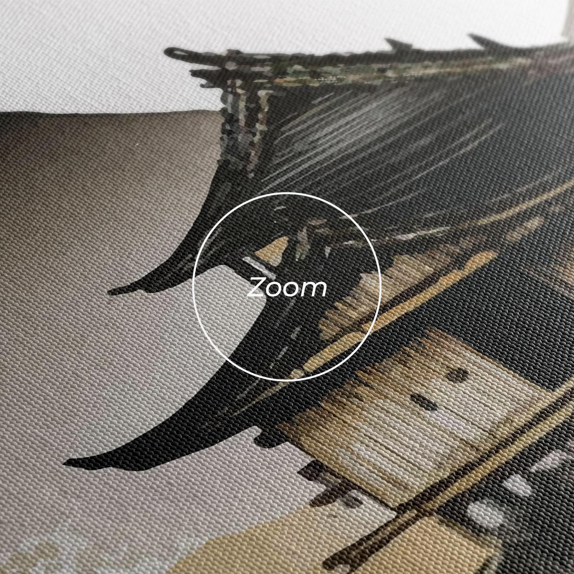 Vászonkép Gold Japanese Temple mockup 3