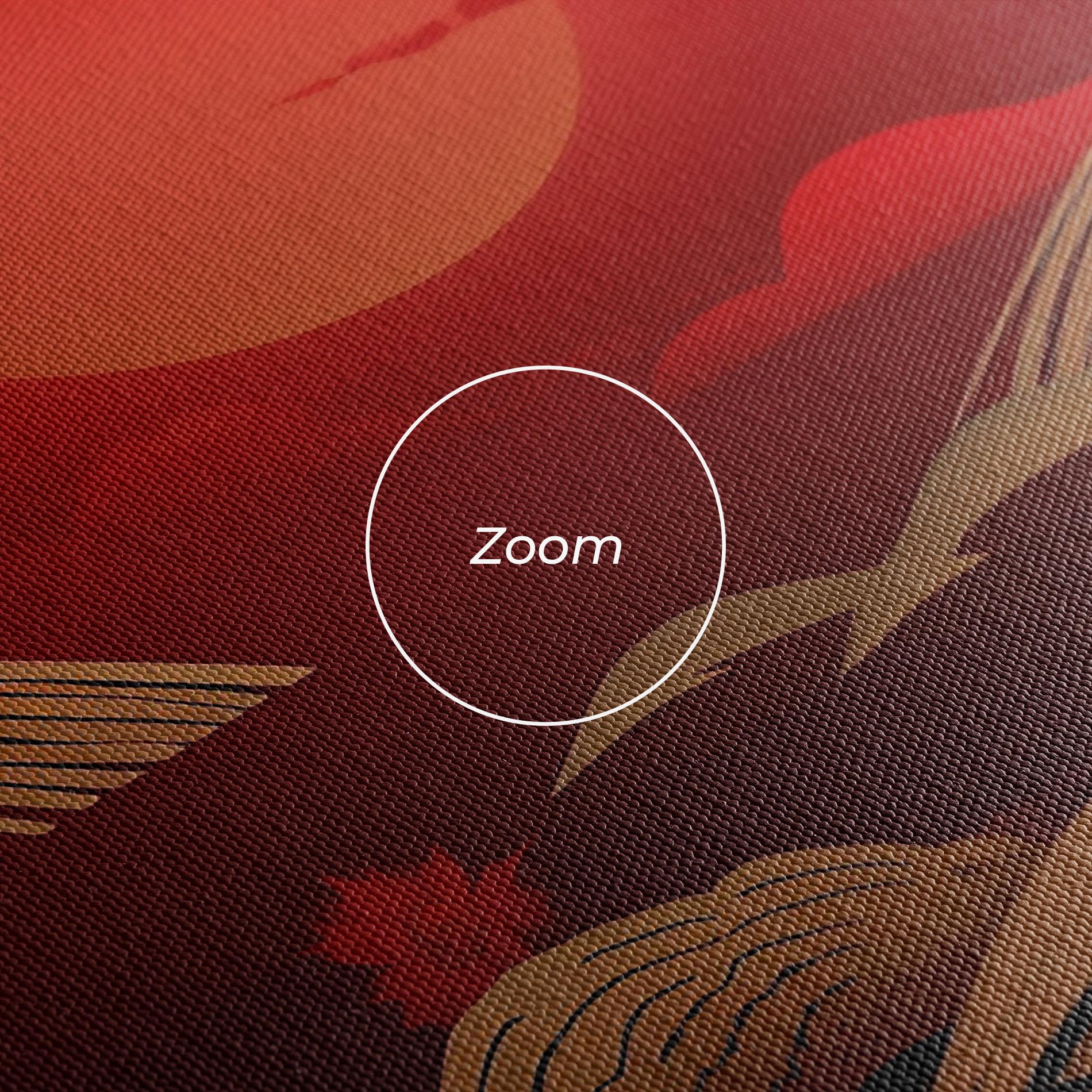 Vászonkép Gold Landscape Painting mockup 3