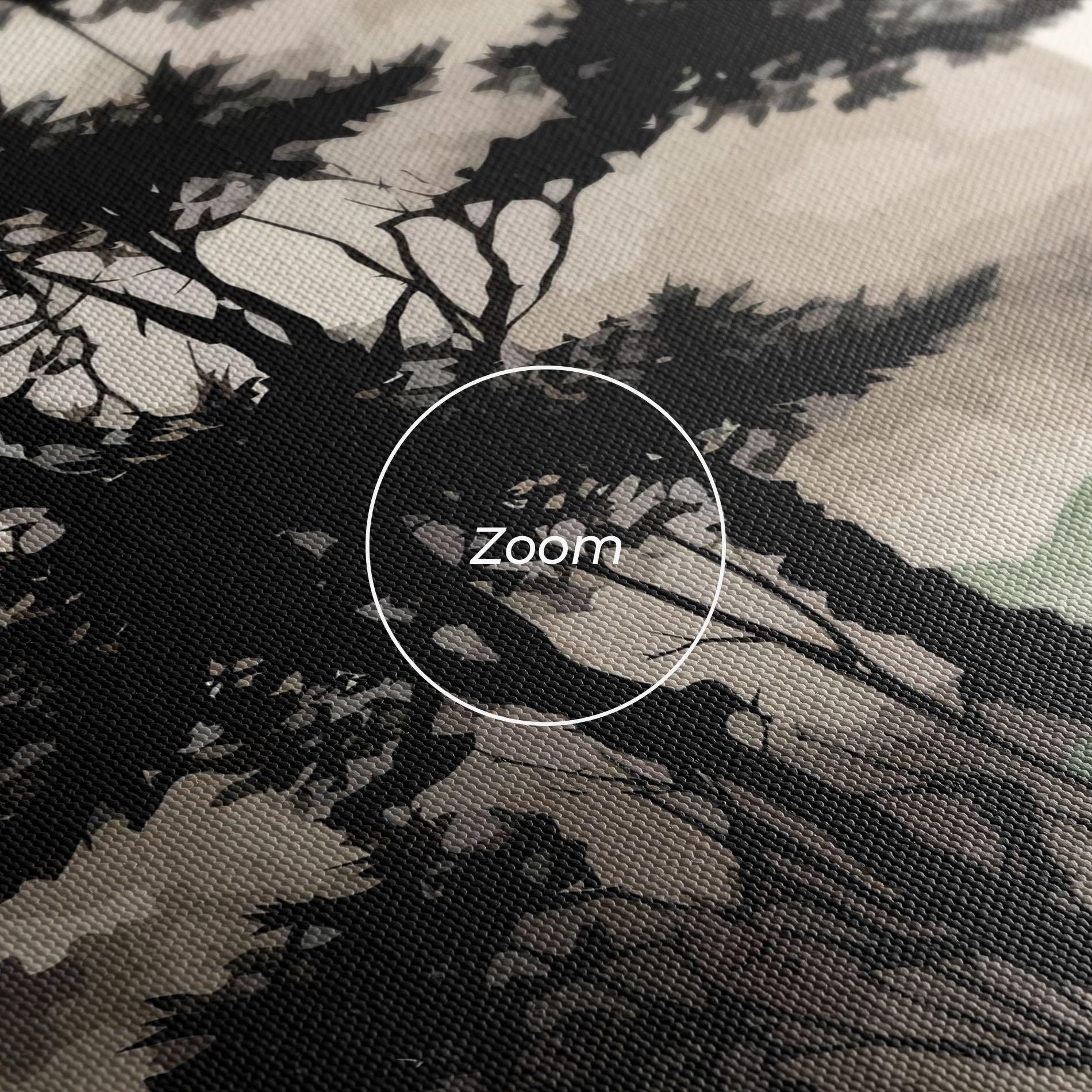 Vászonkép Green Red Tree Art mockup 3