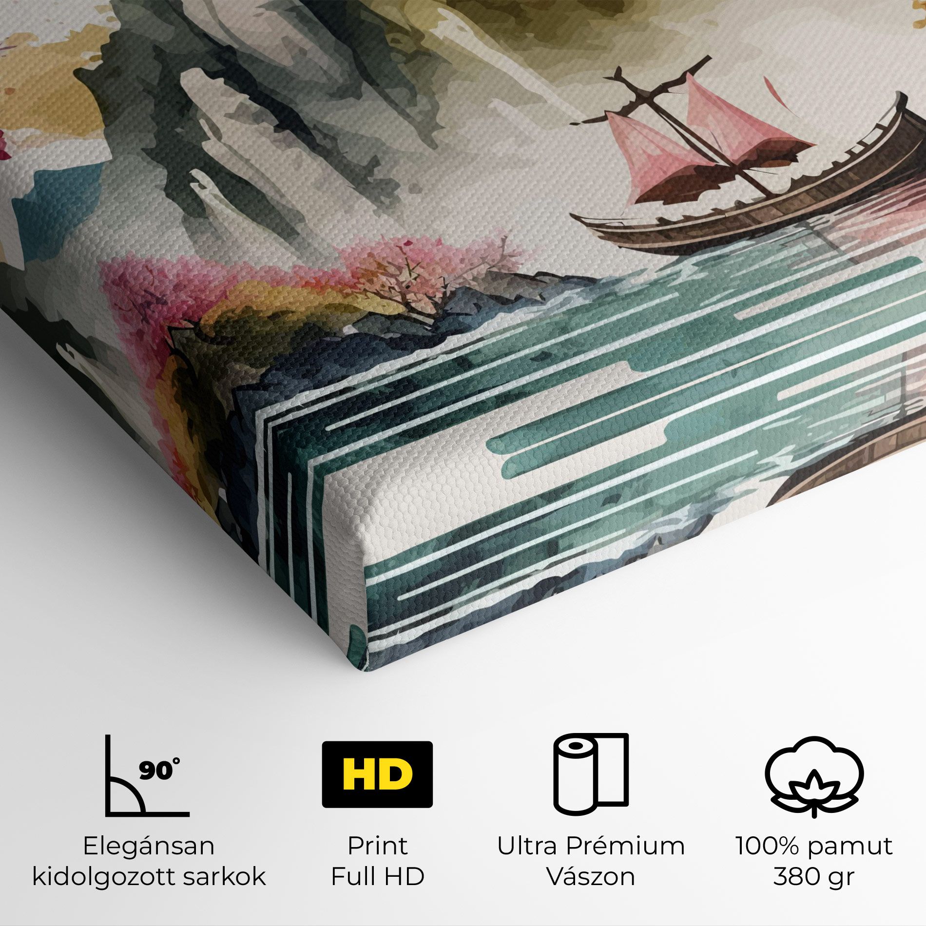 Asian Orange Sunset mockup 4