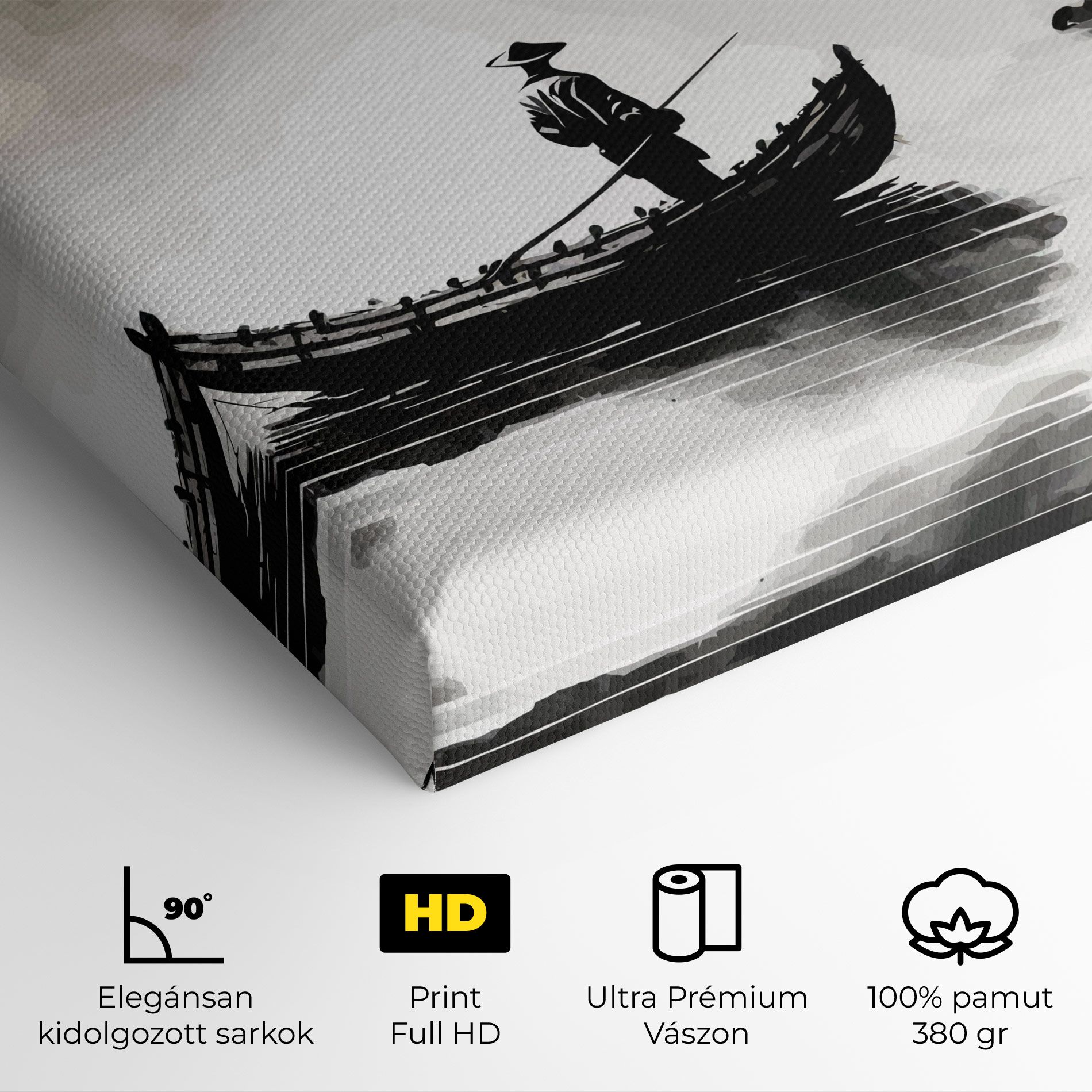 Black Ink Boat mockup 4