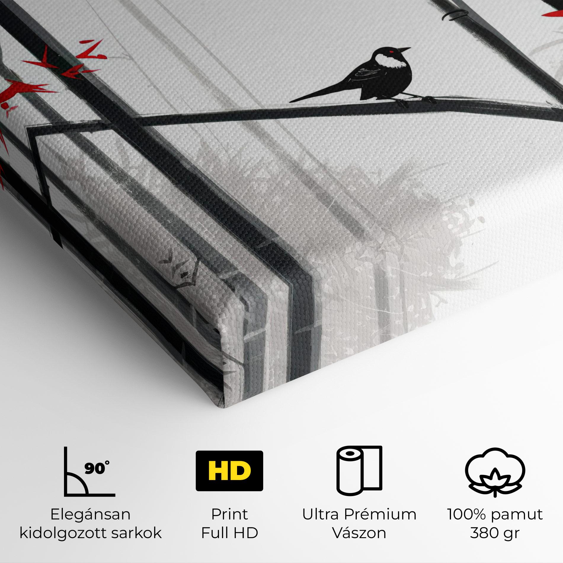 Vászonkép Chinese Red Leafs mockup 4