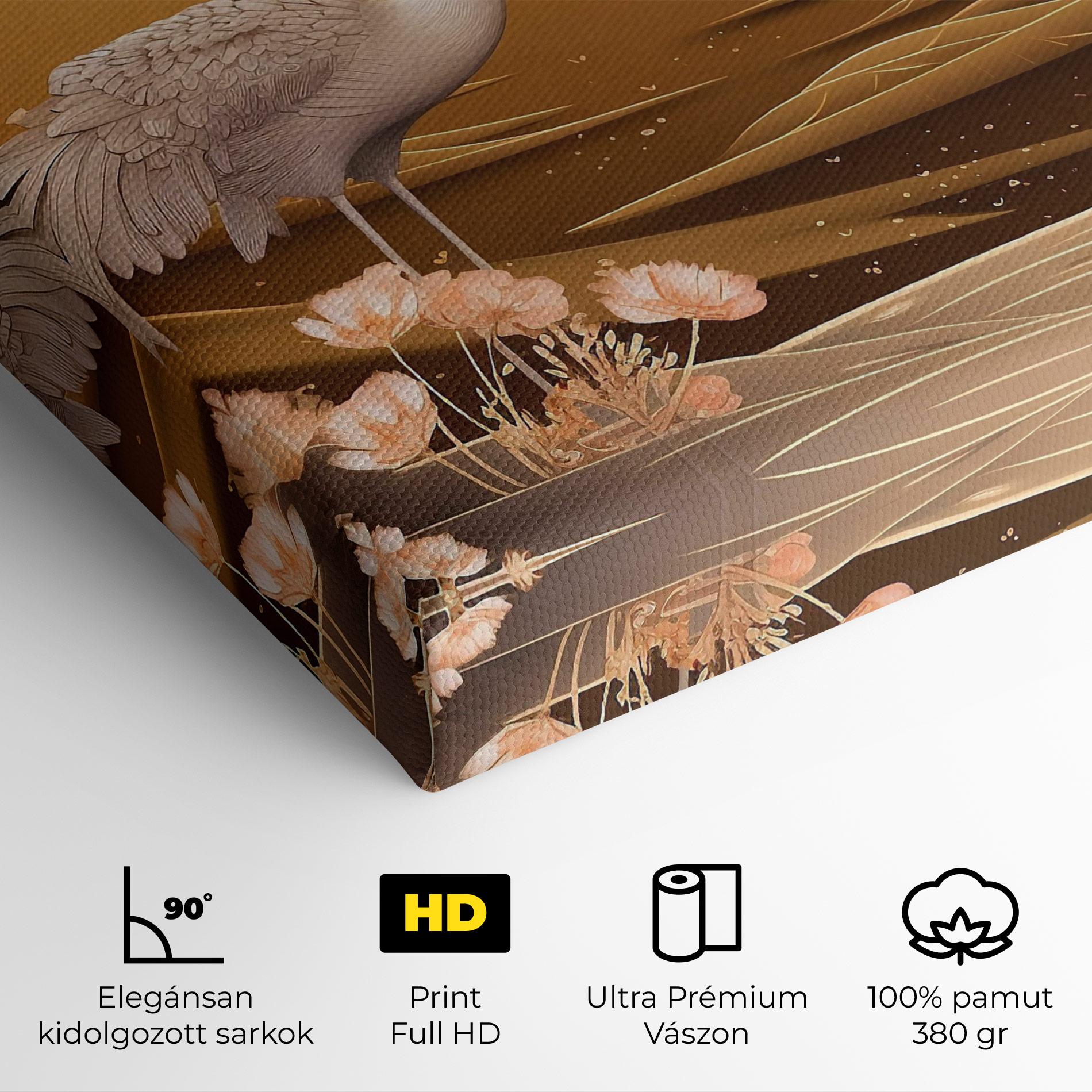 Vászonkép White Chinese Birds mockup 4
