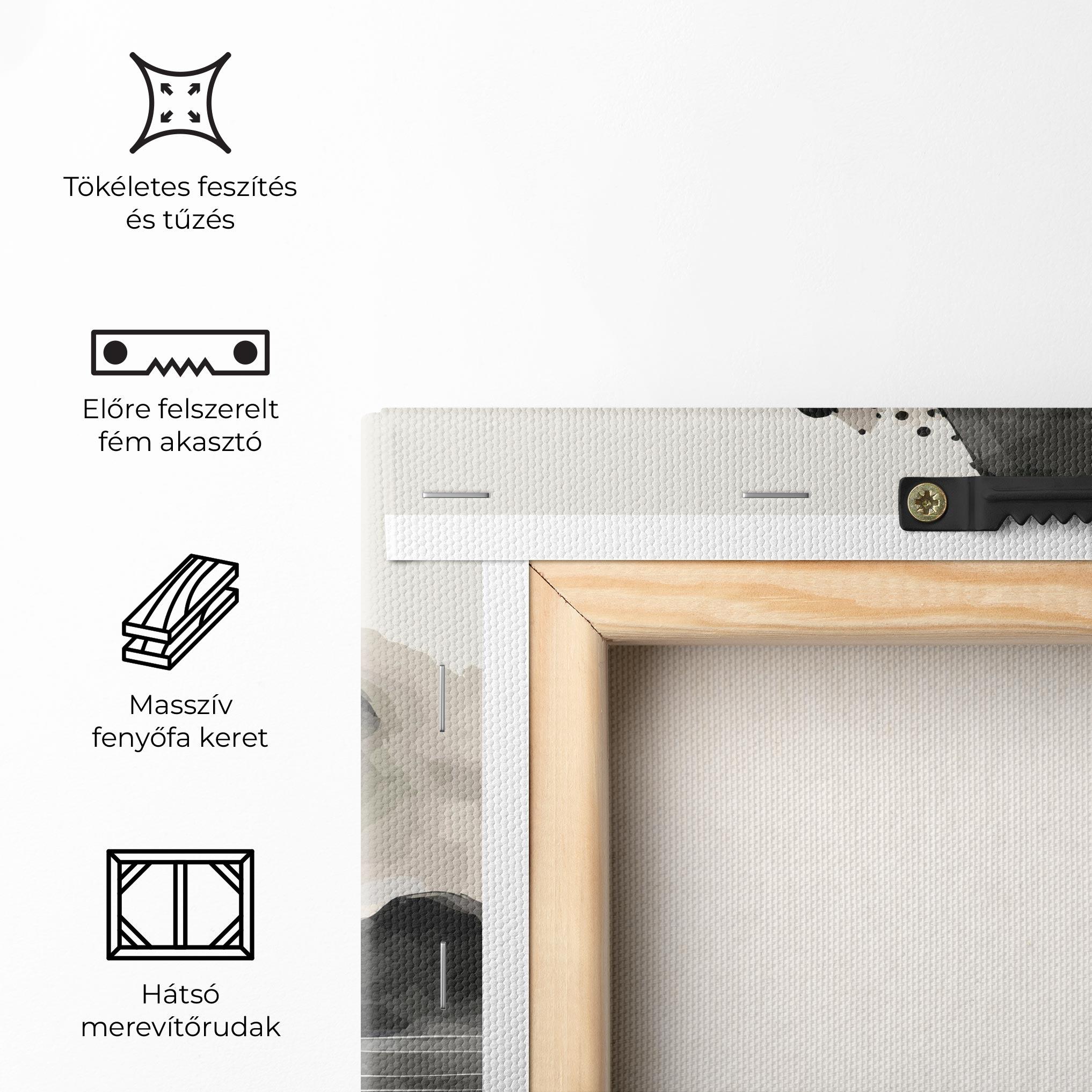 Vászonkép Black Ink Boat mockup 5