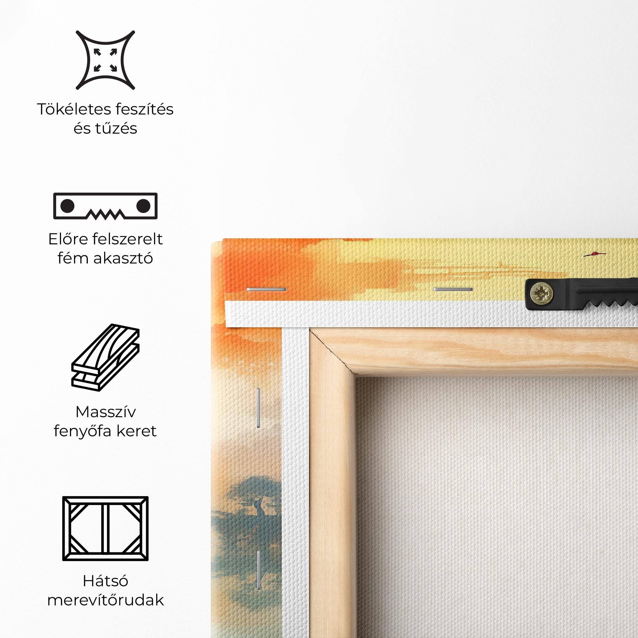 Vászonkép Sunset Fog Water mockup 5