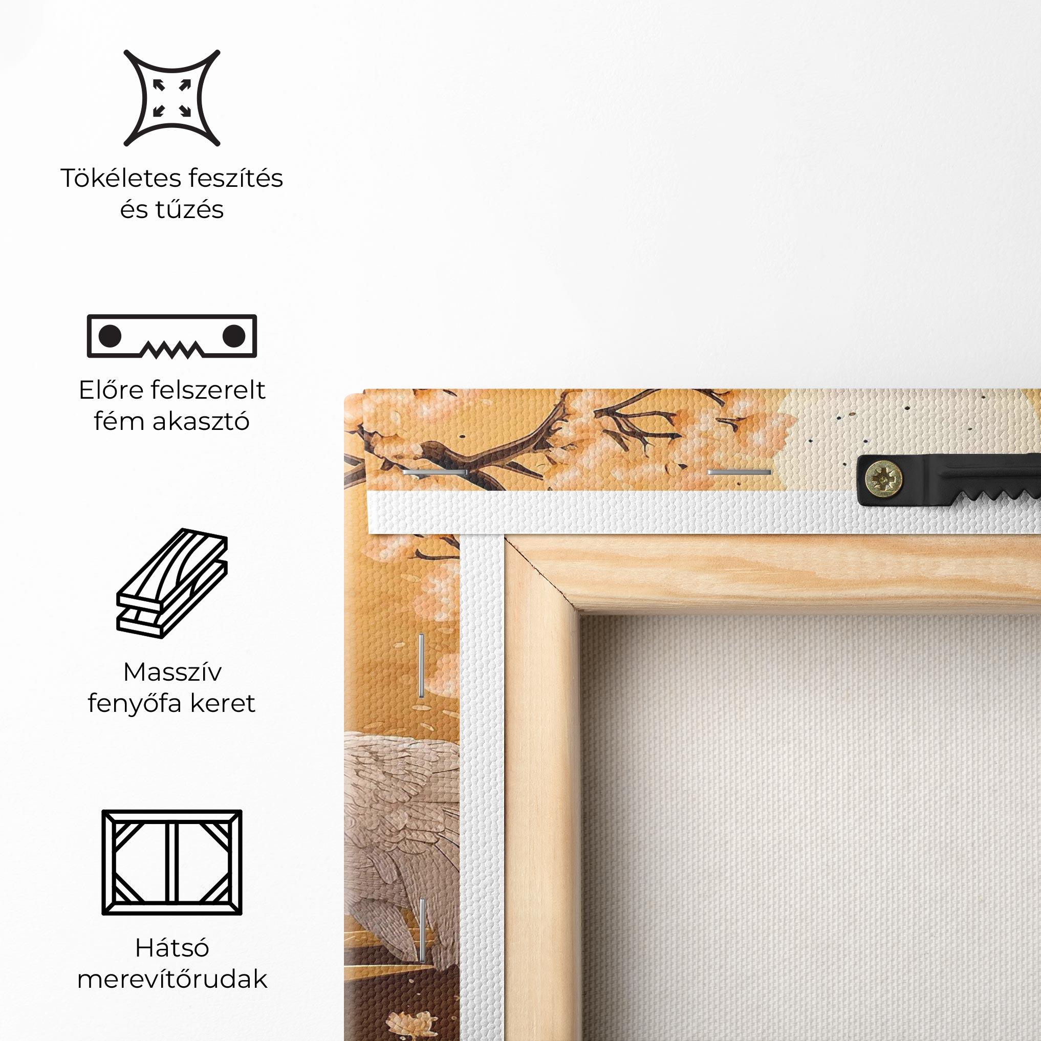 Vászonkép White Chinese Birds mockup 5