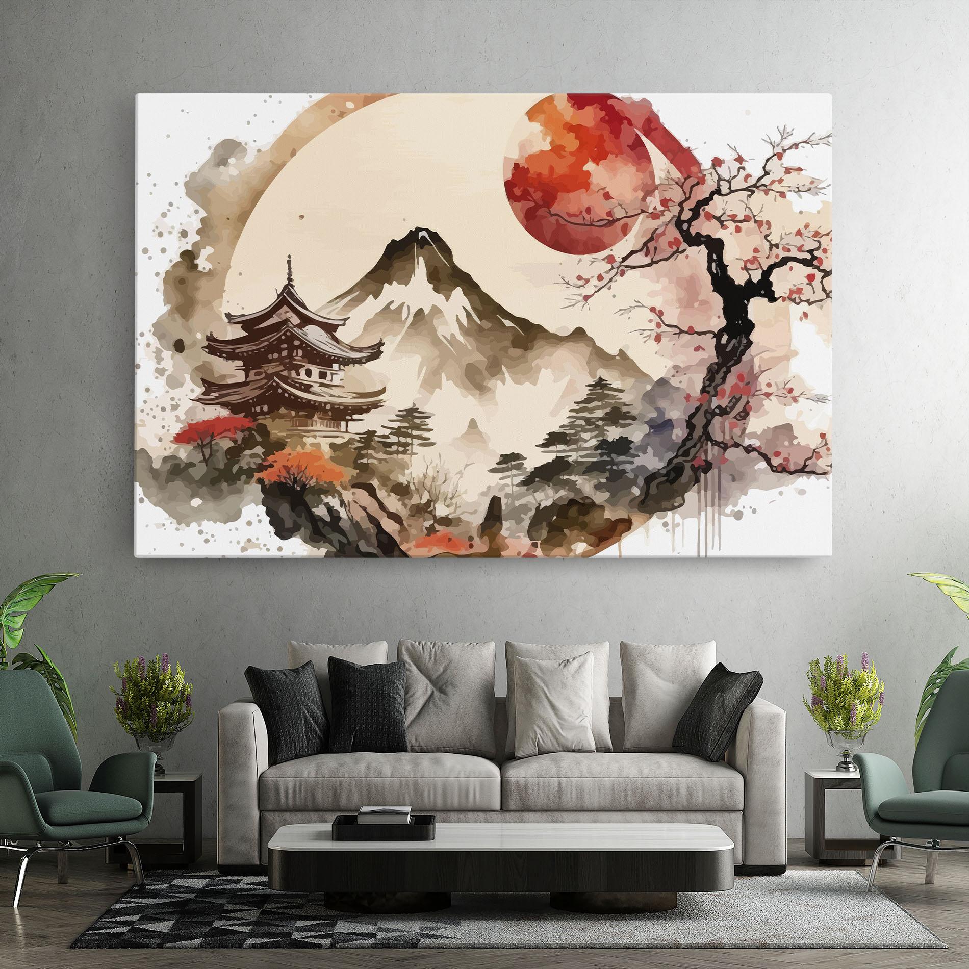 Vászonkép Asiatic Blossom View mockup 7