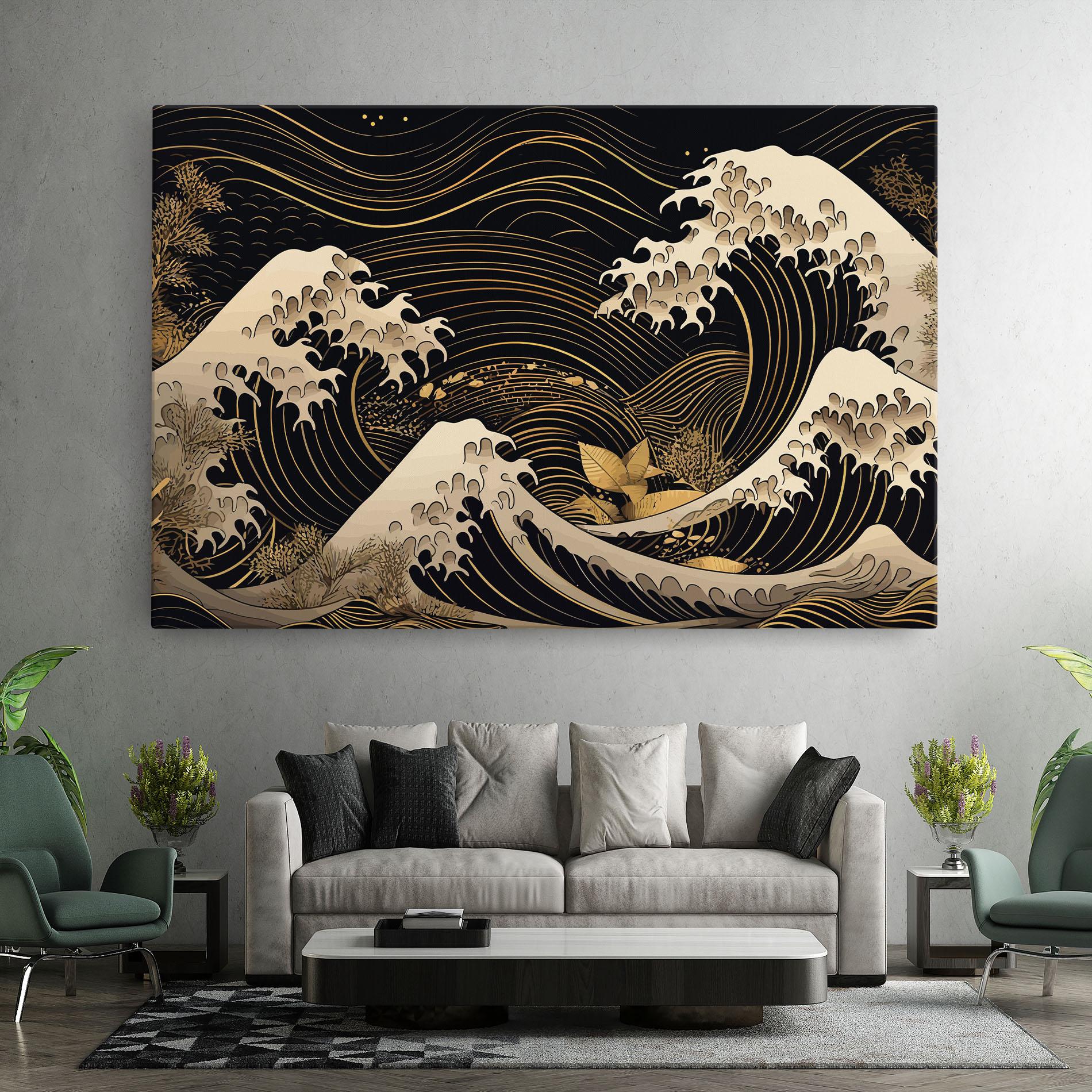 Vászonkép Asiatic Gold Wave mockup 7