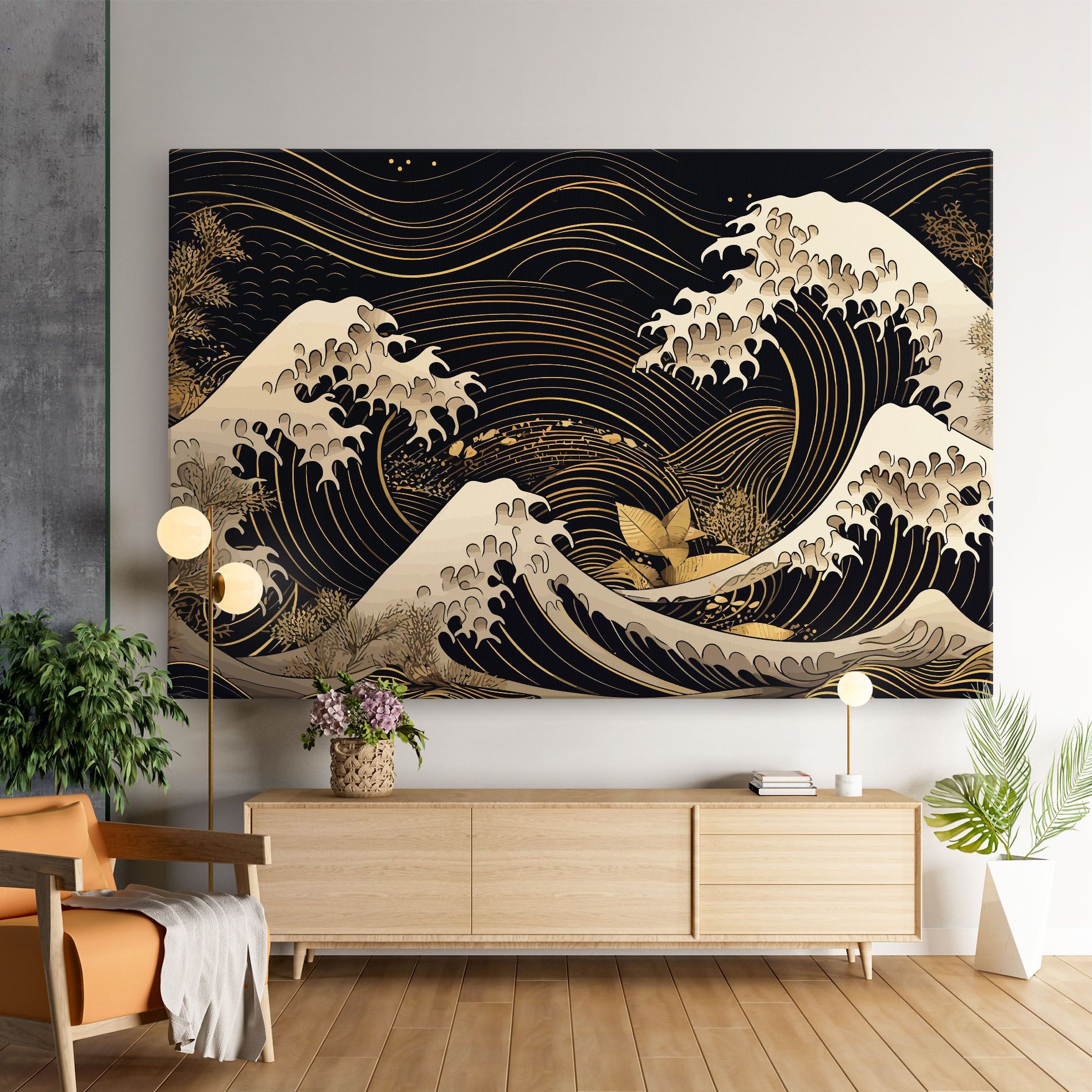 Asiatic Gold Wave mockup 9