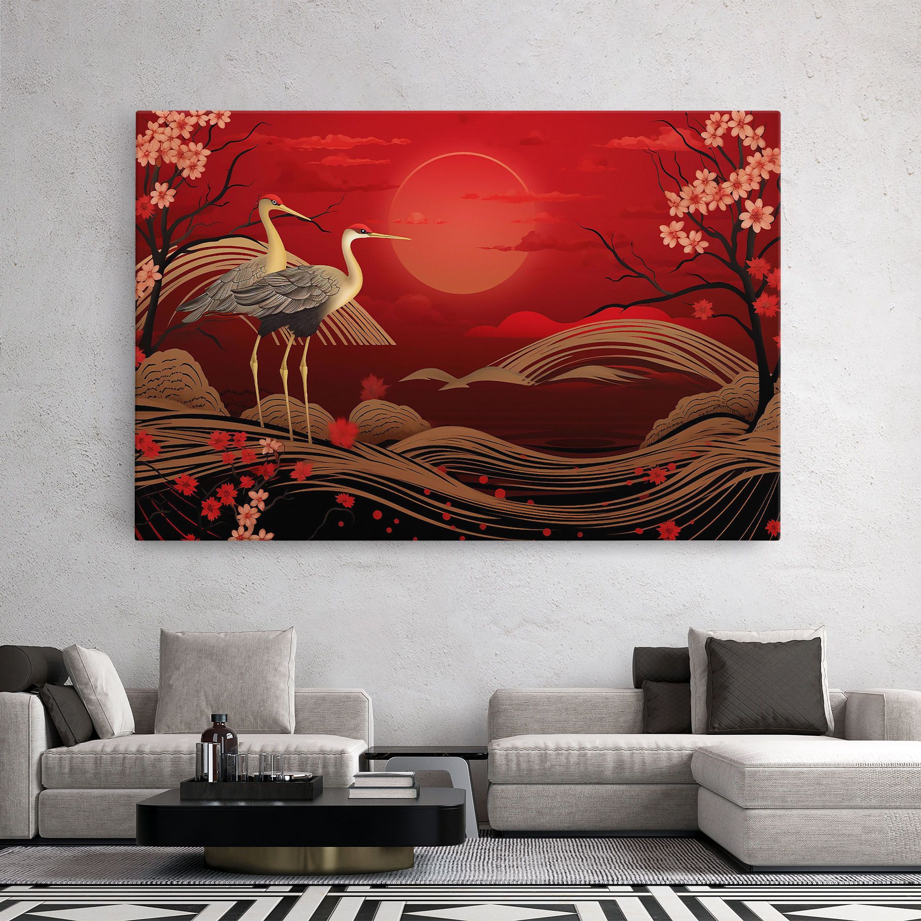 Gold Landscape Painting mockup 2