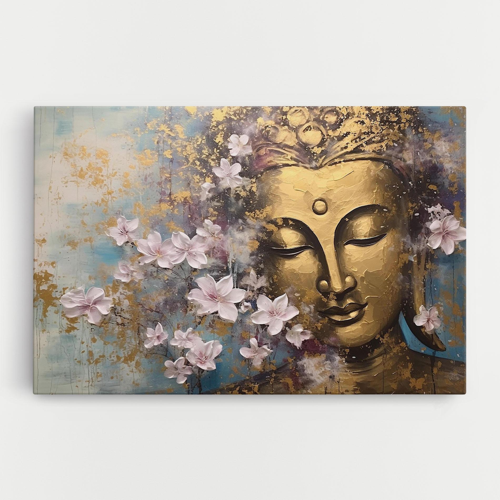 Vászonkép Abstract Buddha Plants mockup 0