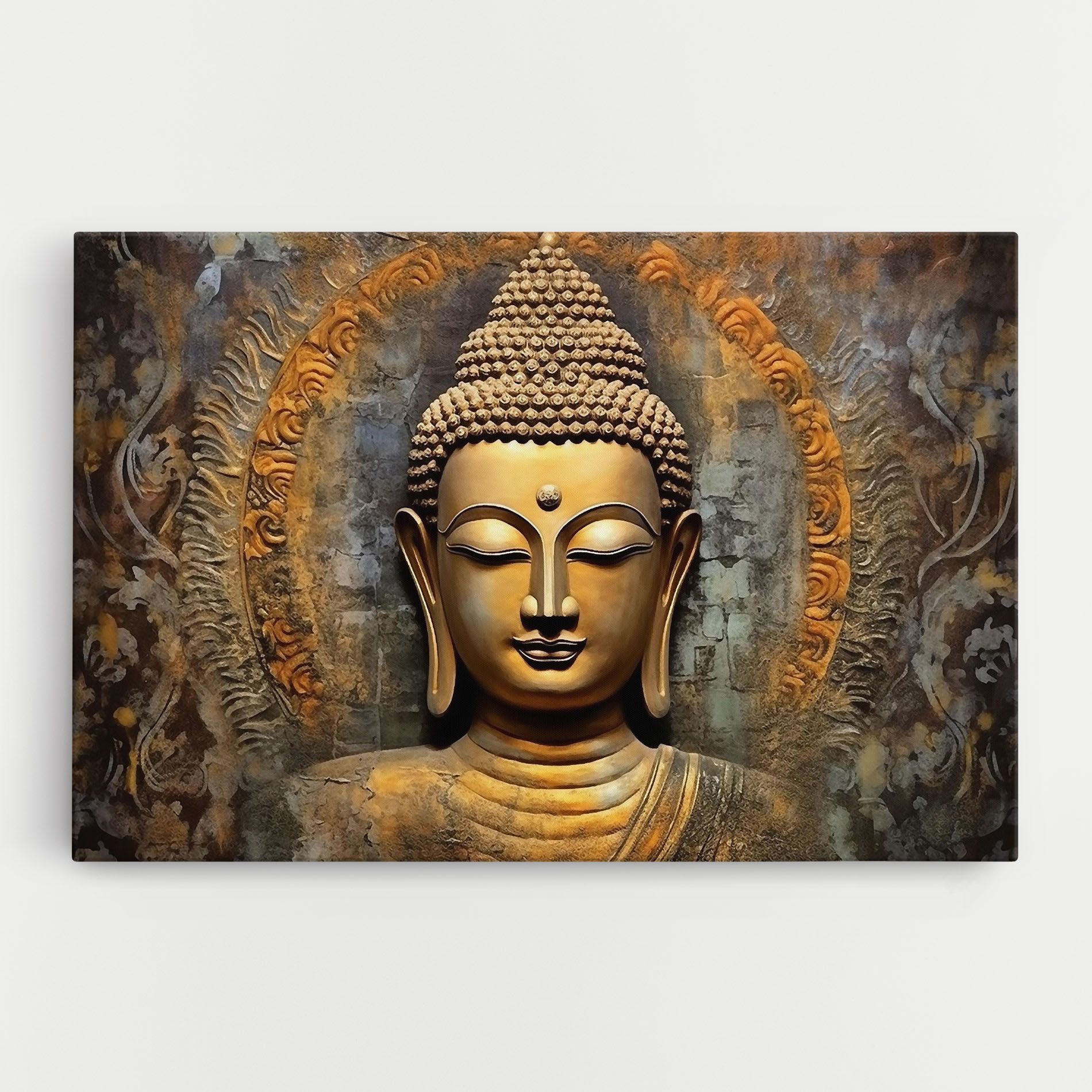 Buddha 3d Head mockup 0
