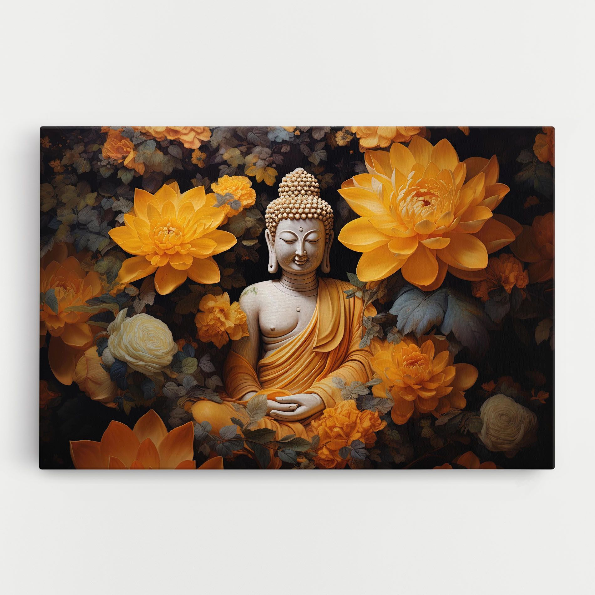 Buddha Big Flowers mockup 0