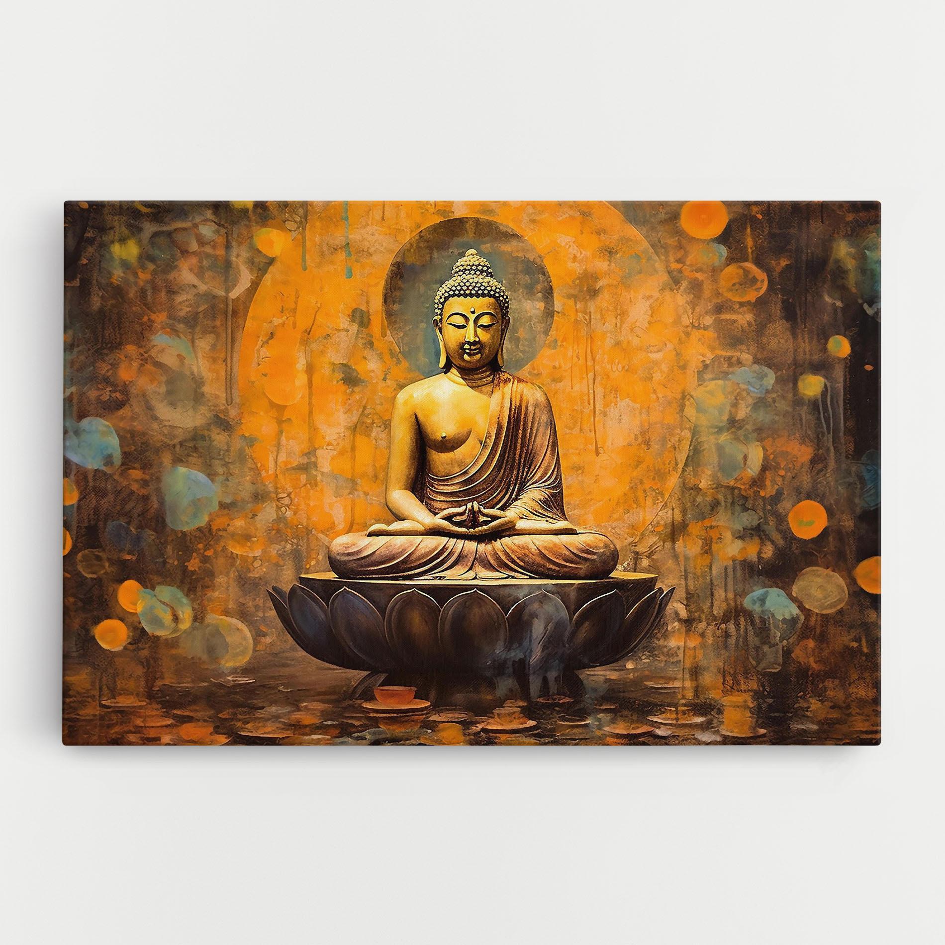 Vászonkép Buddha Floating Art mockup 0