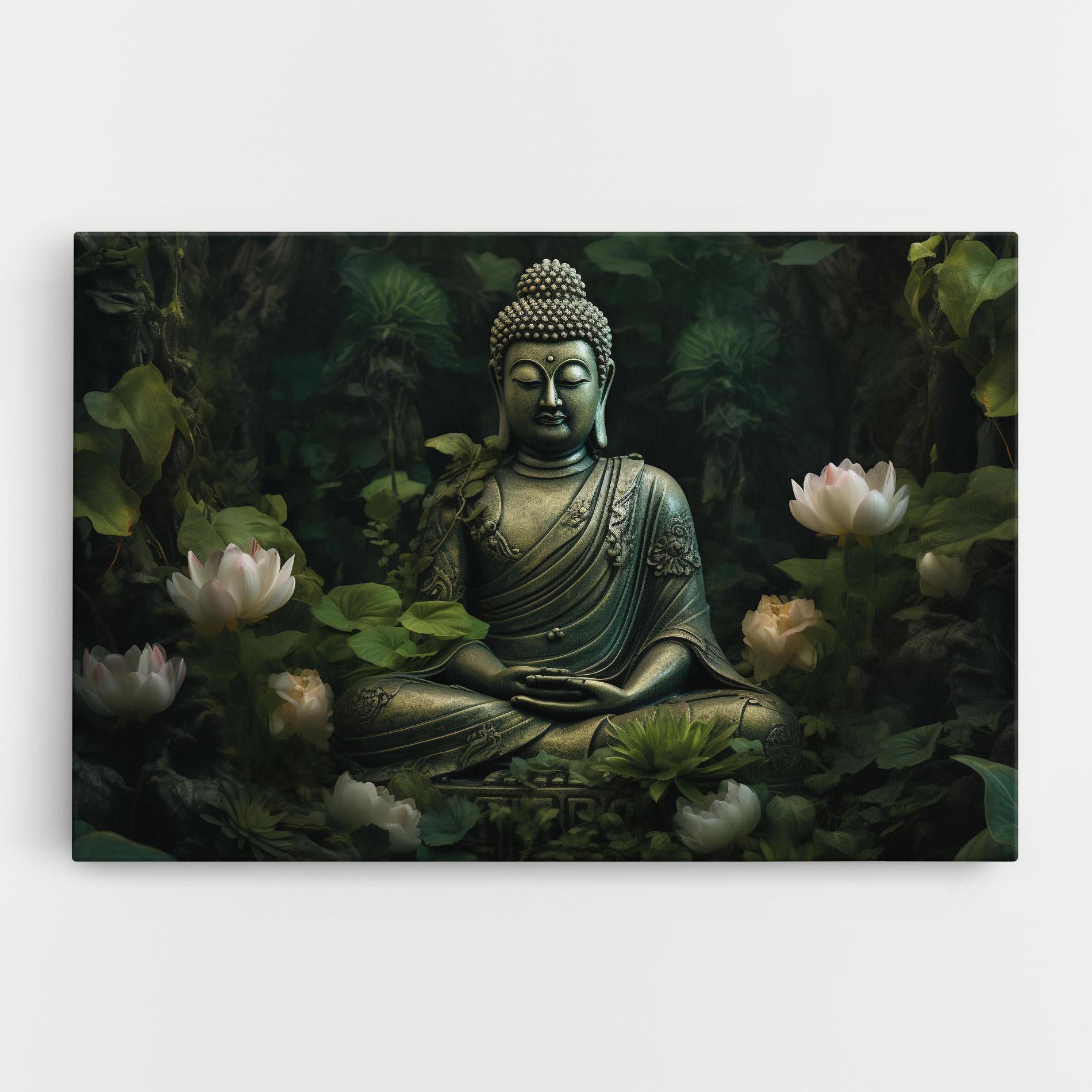 Vászonkép Buddha Lotus Flower mockup 0