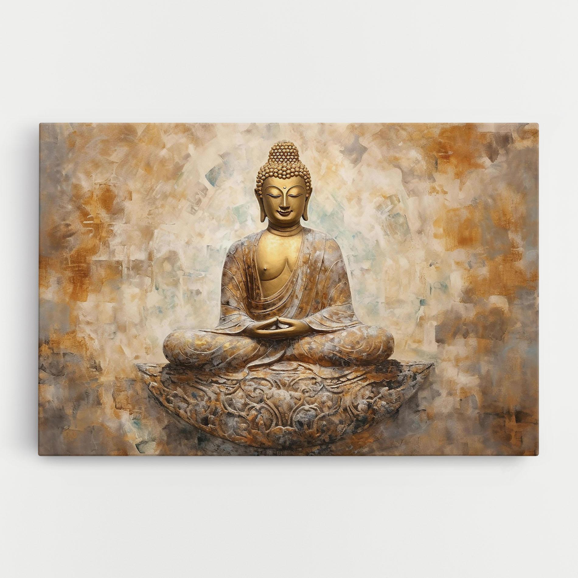 Vászonkép Cream Buddha Art mockup 0