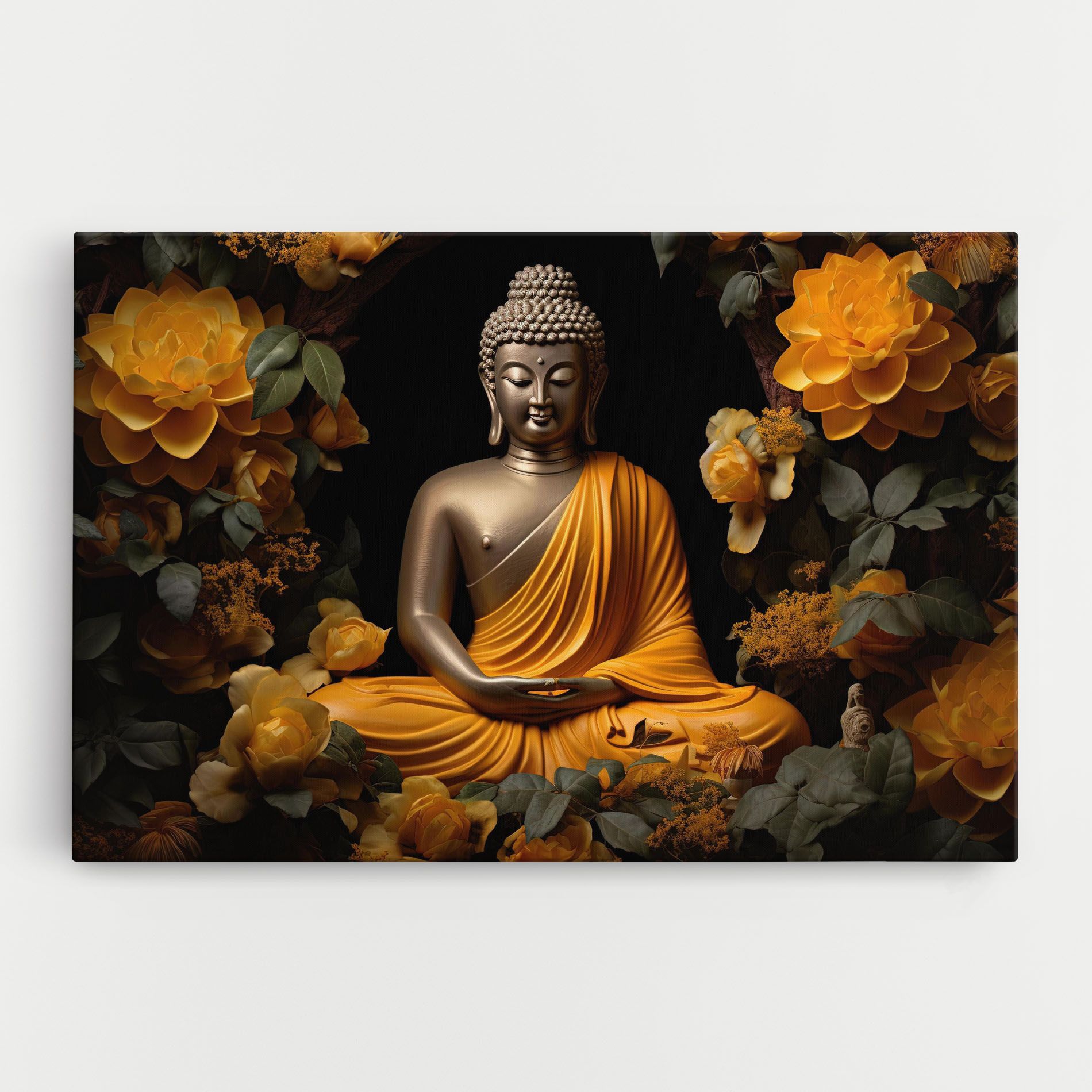 Gold Buddha Flower mockup 0