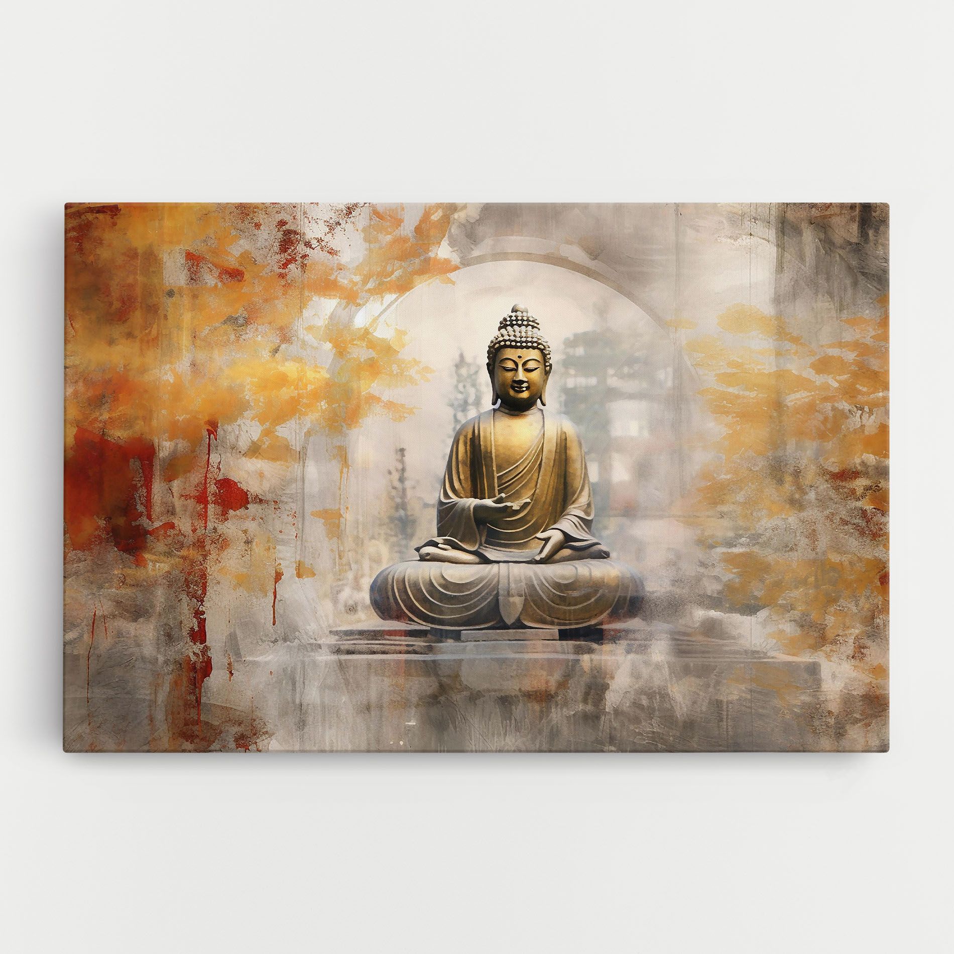 Grey Gold Buddha mockup 0