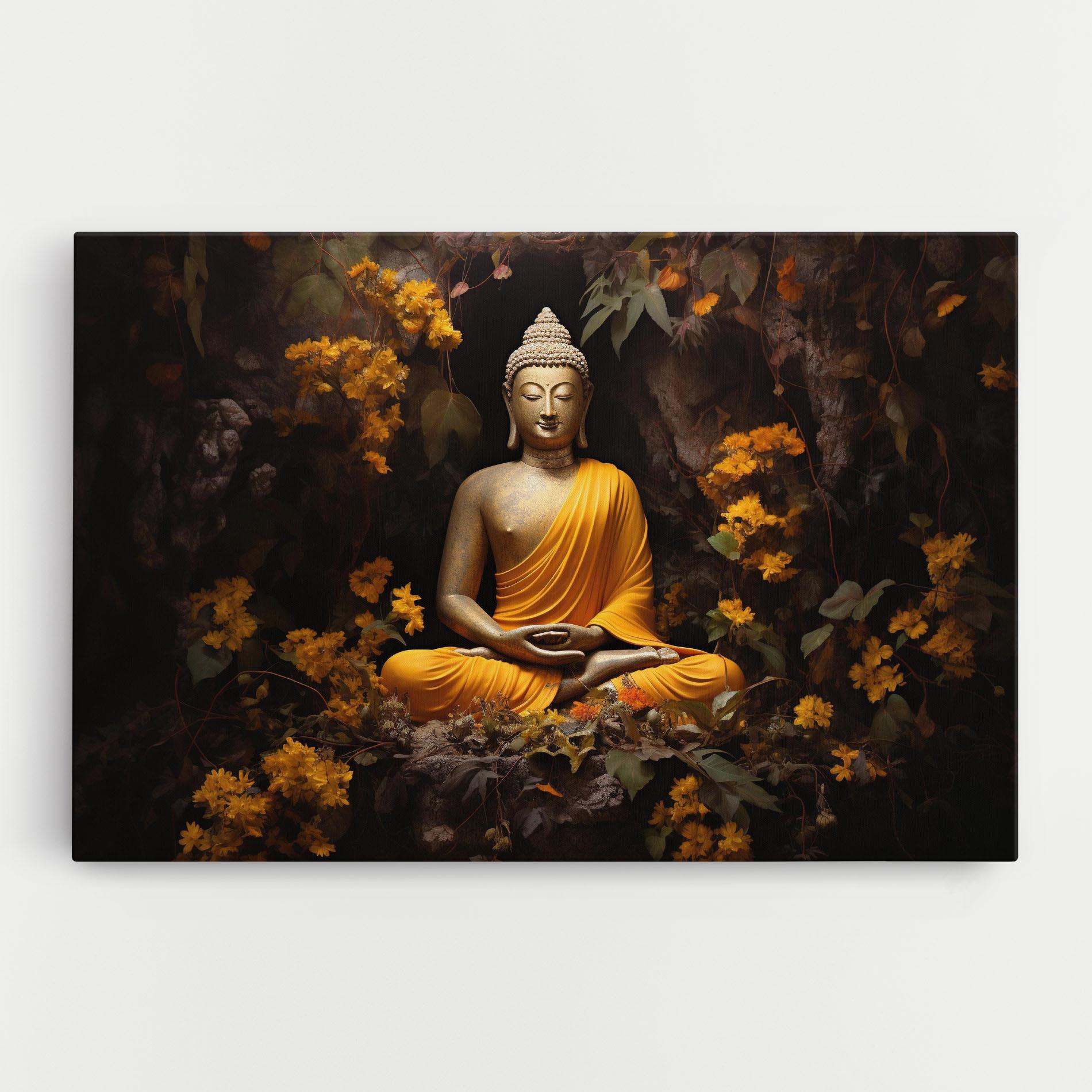Vászonkép Yellow Light Buddha mockup 0