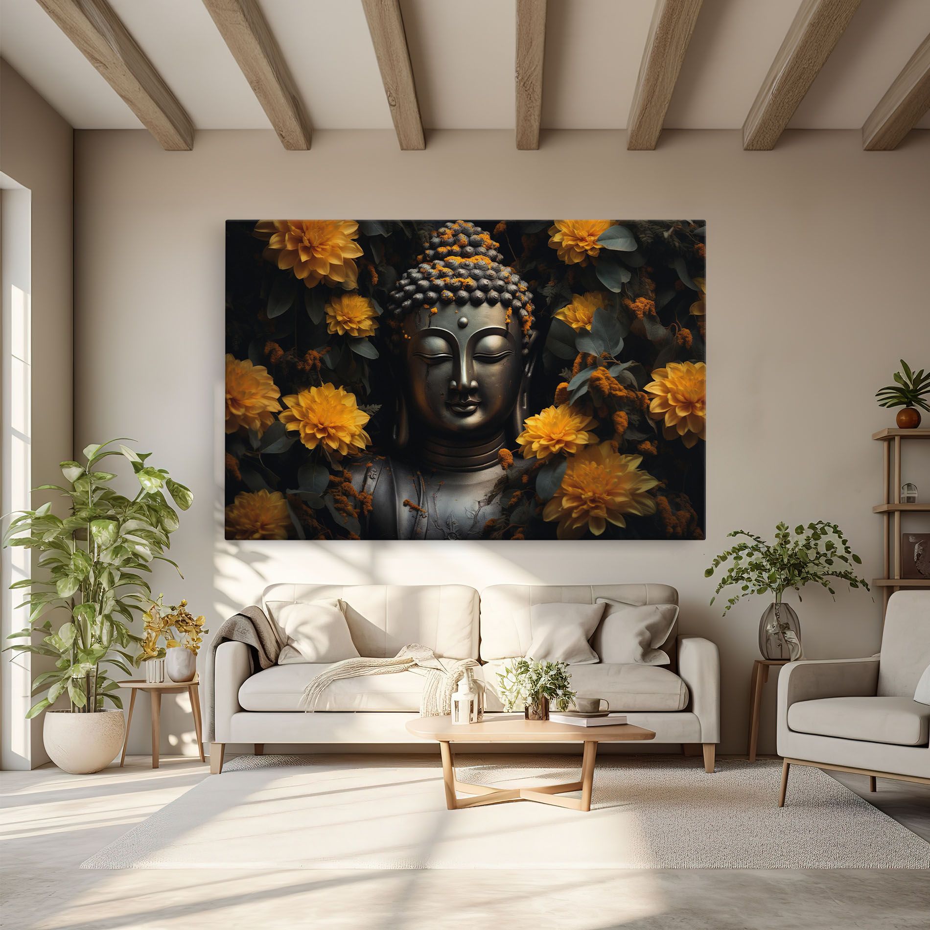 Buddha Peace Statue mockup 6
