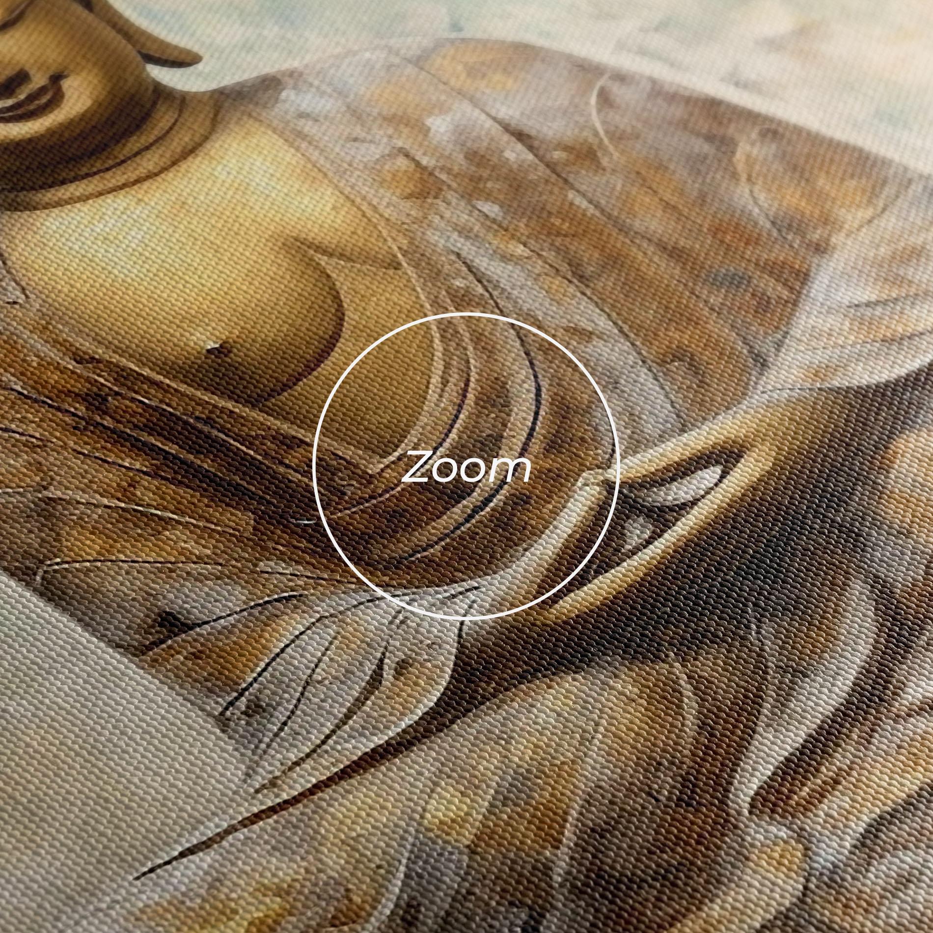 Vászonkép Cream Buddha Art mockup 3