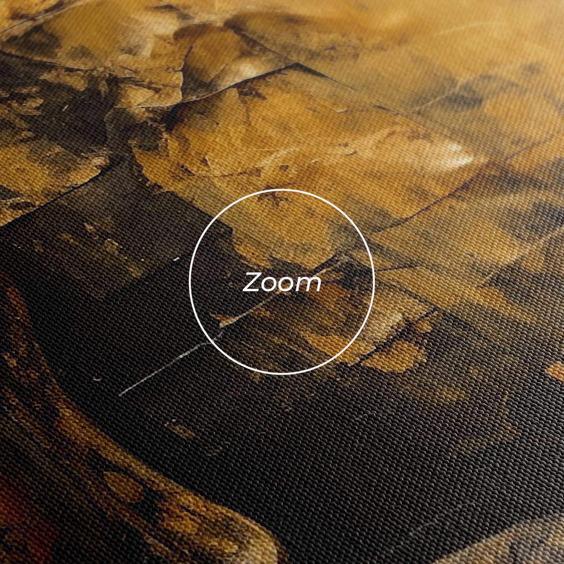 Vászonkép Gold Paint Buddha mockup 3