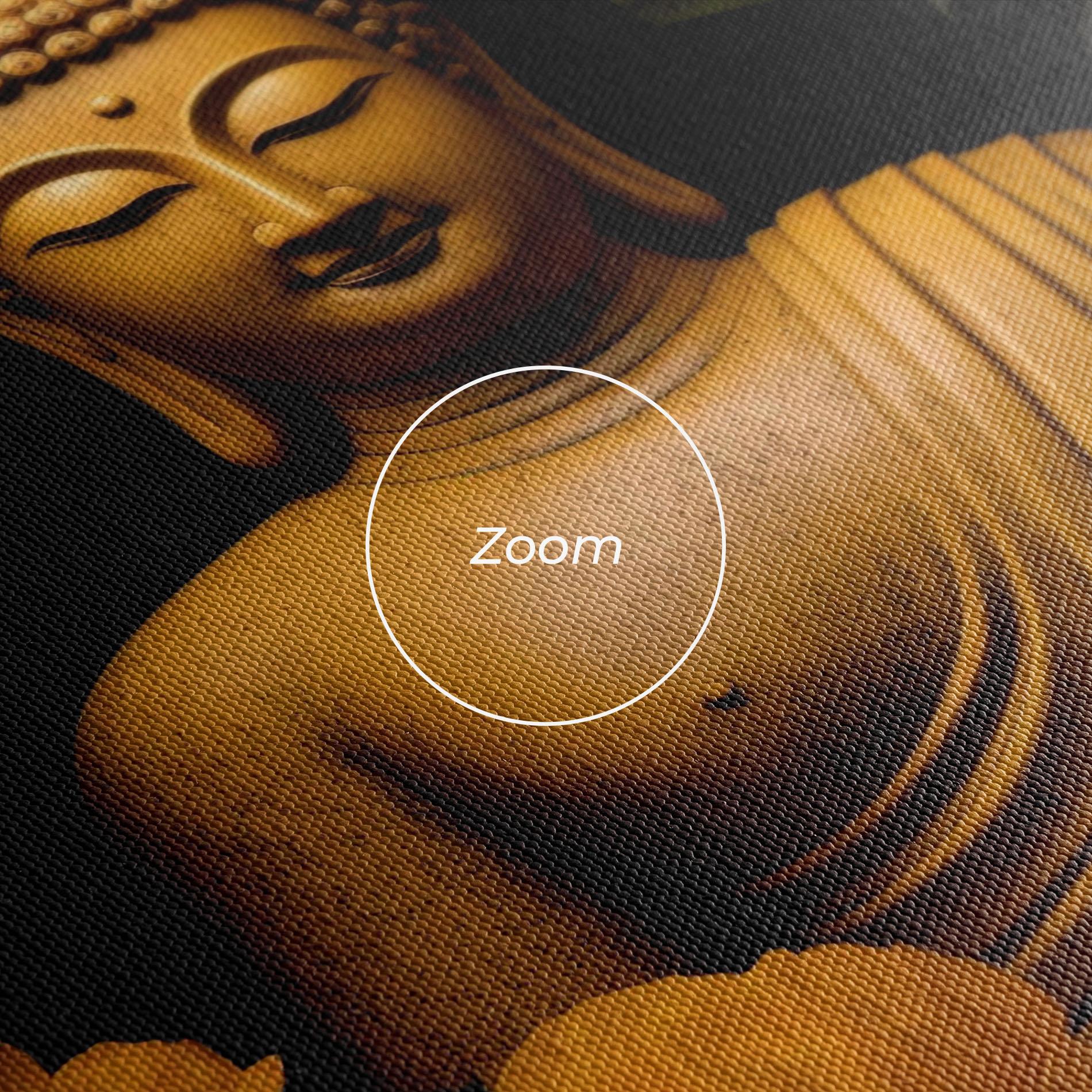 Vászonkép Vecteezy_buddha Statue Surrounded By Yellow Flowers Ai Generated_27745002_860 mockup 3