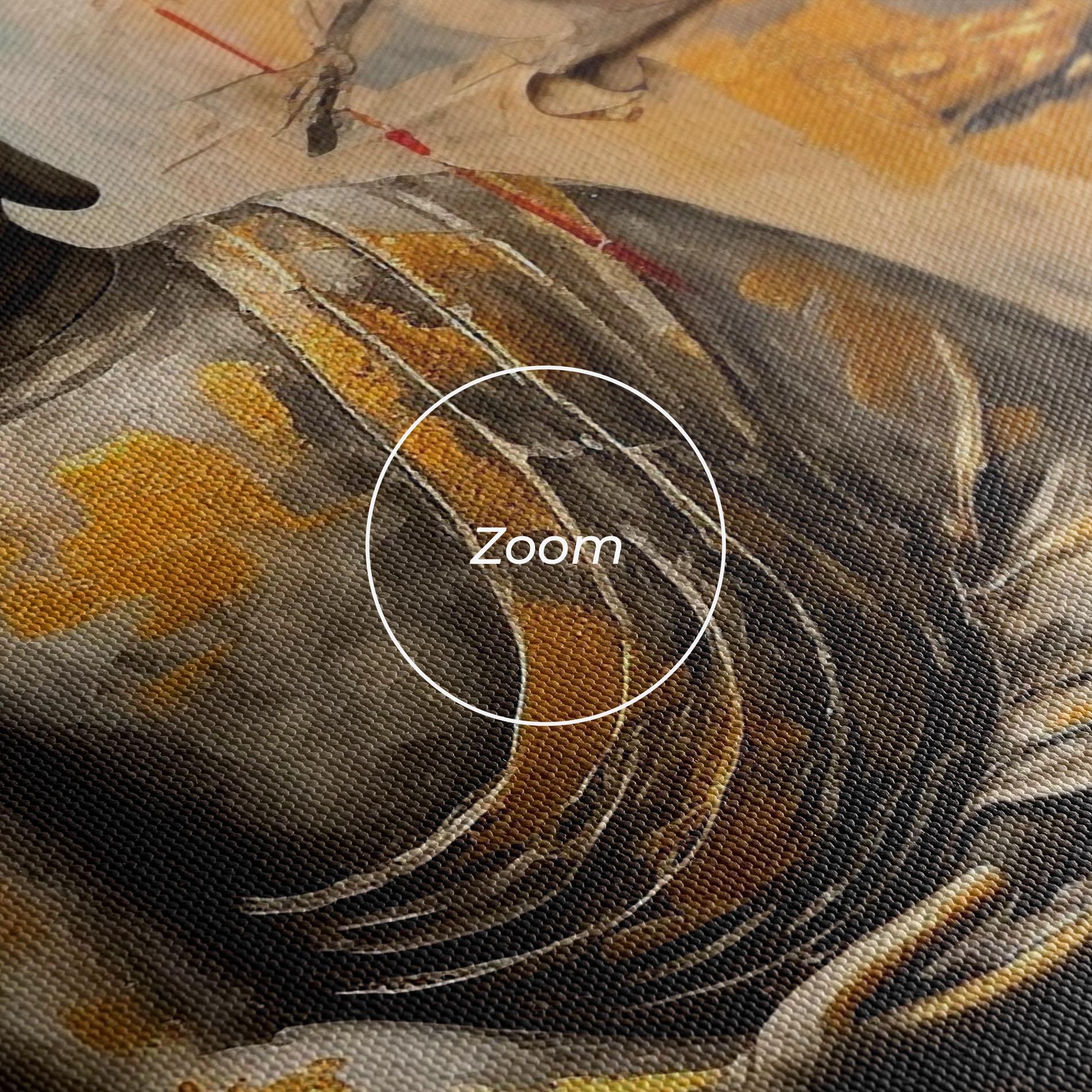 Vászonkép White Red Buddha mockup 3