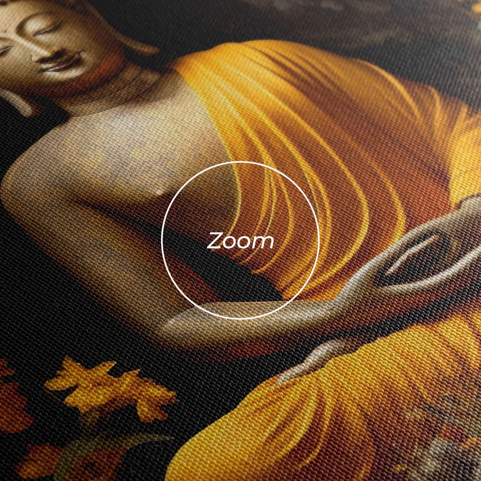 Yellow Light Buddha mockup 3