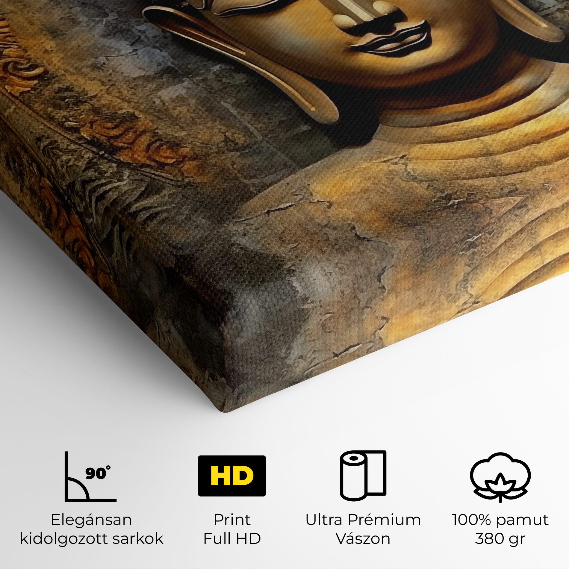 Buddha 3d Head mockup 4