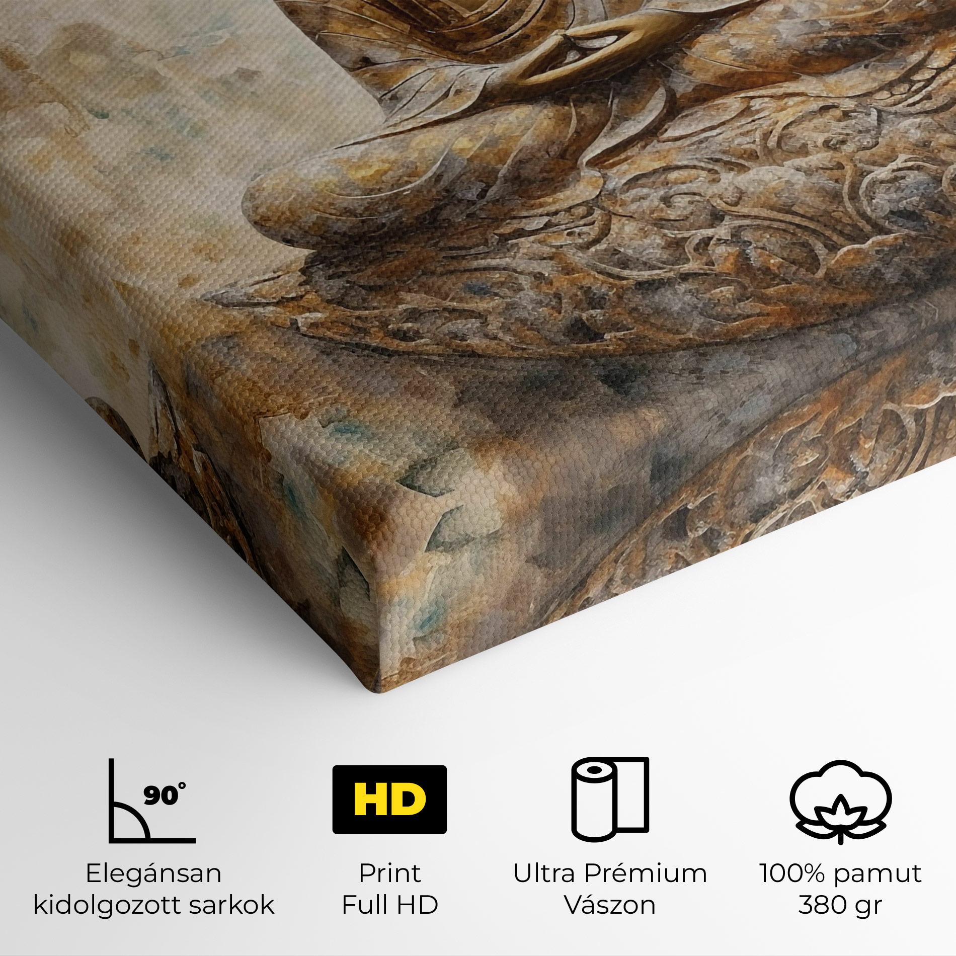 Vászonkép Cream Buddha Art mockup 4
