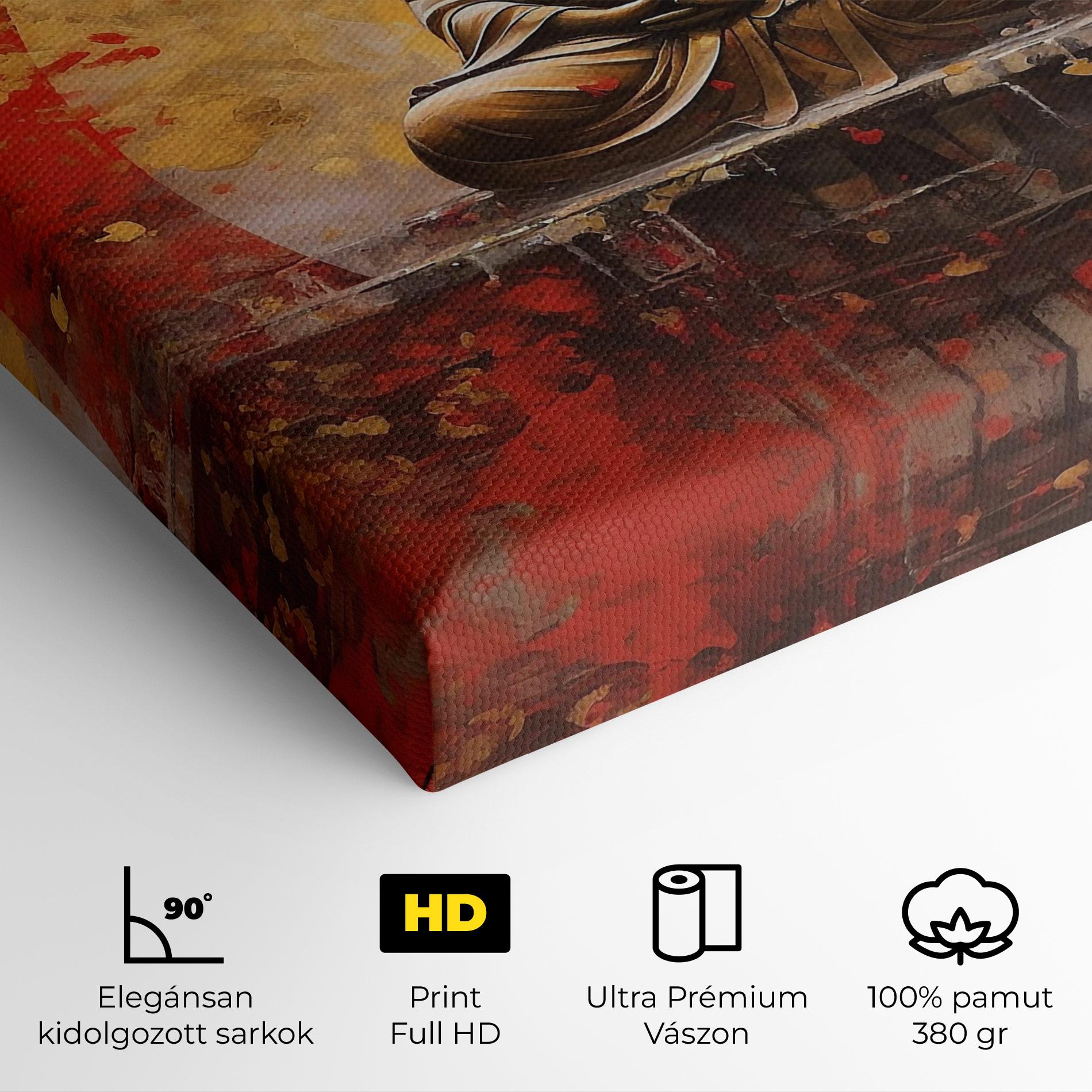 Vászonkép Gold Circle Buddha mockup 4