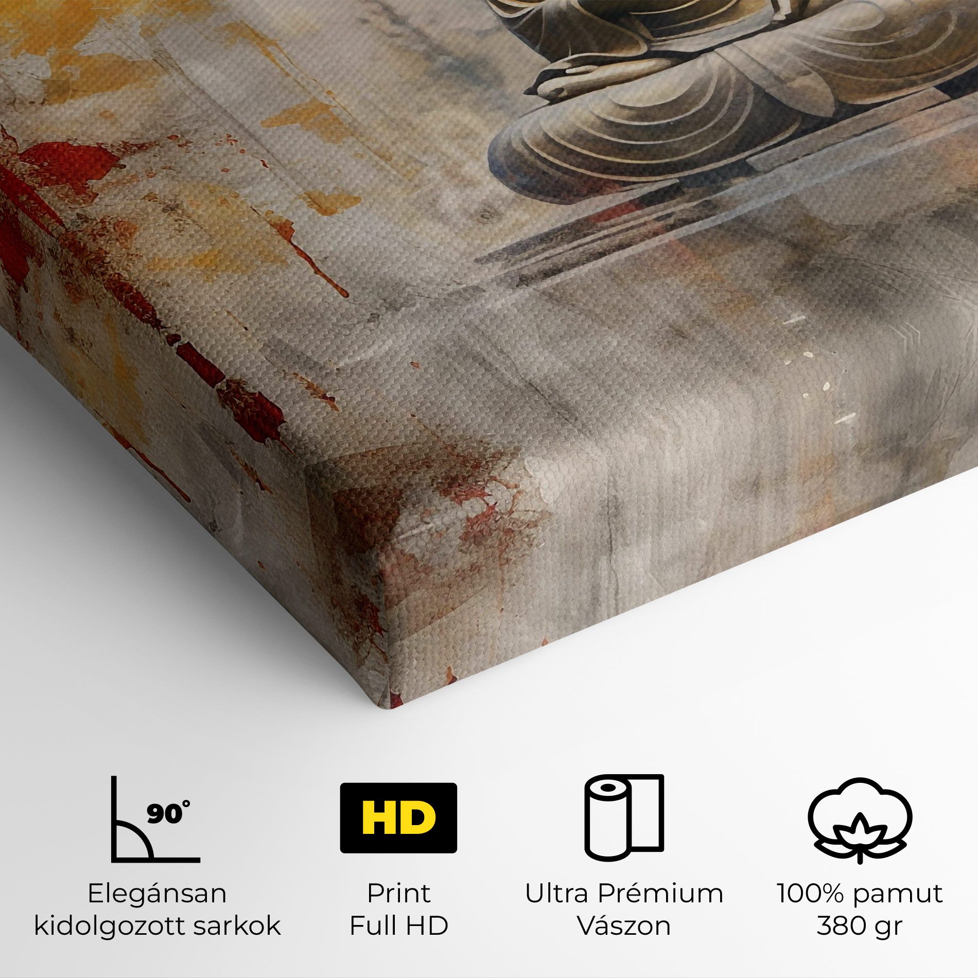 Grey Gold Buddha mockup 4
