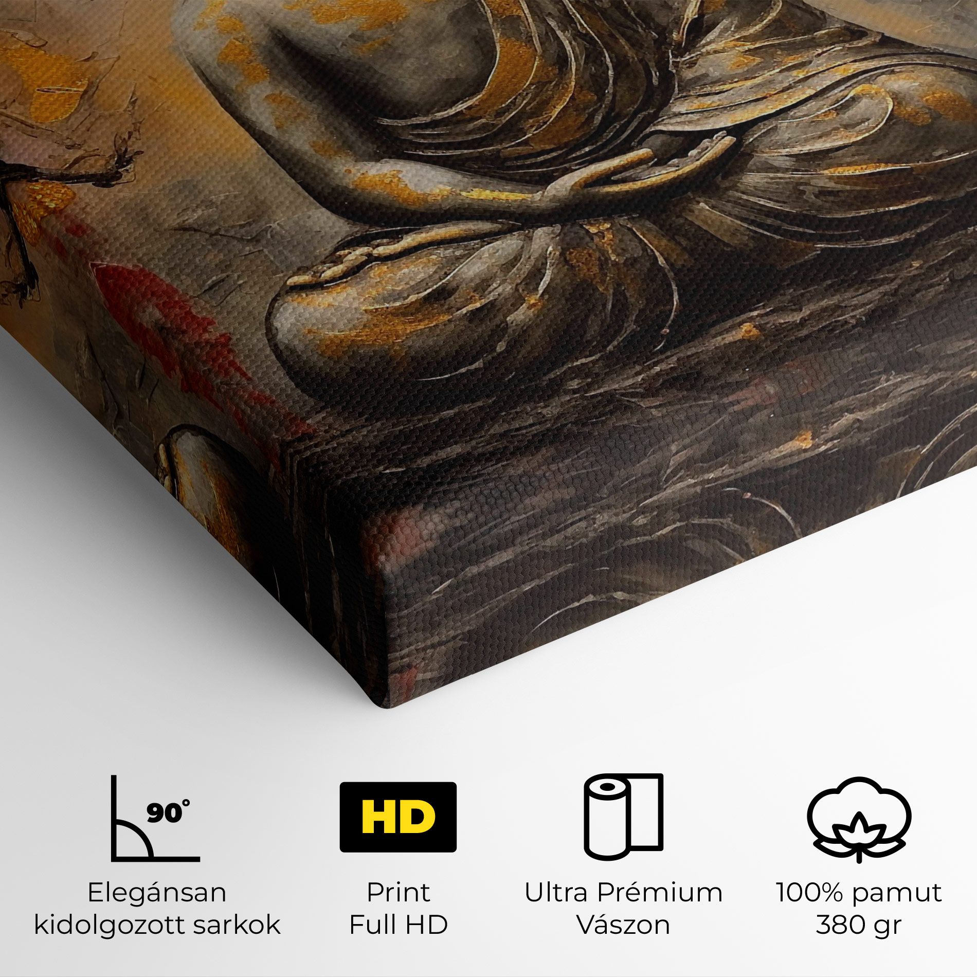 White Red Buddha mockup 4