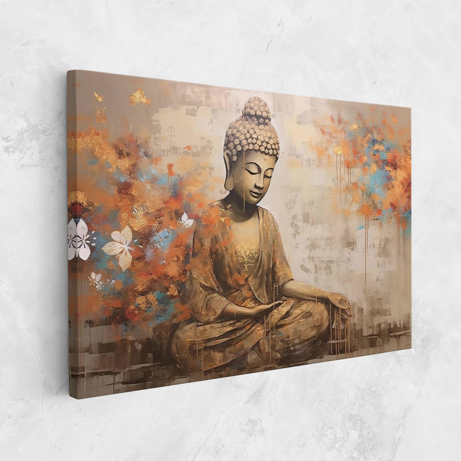 Vászonkép Buddha Cream Blue mockup 1
