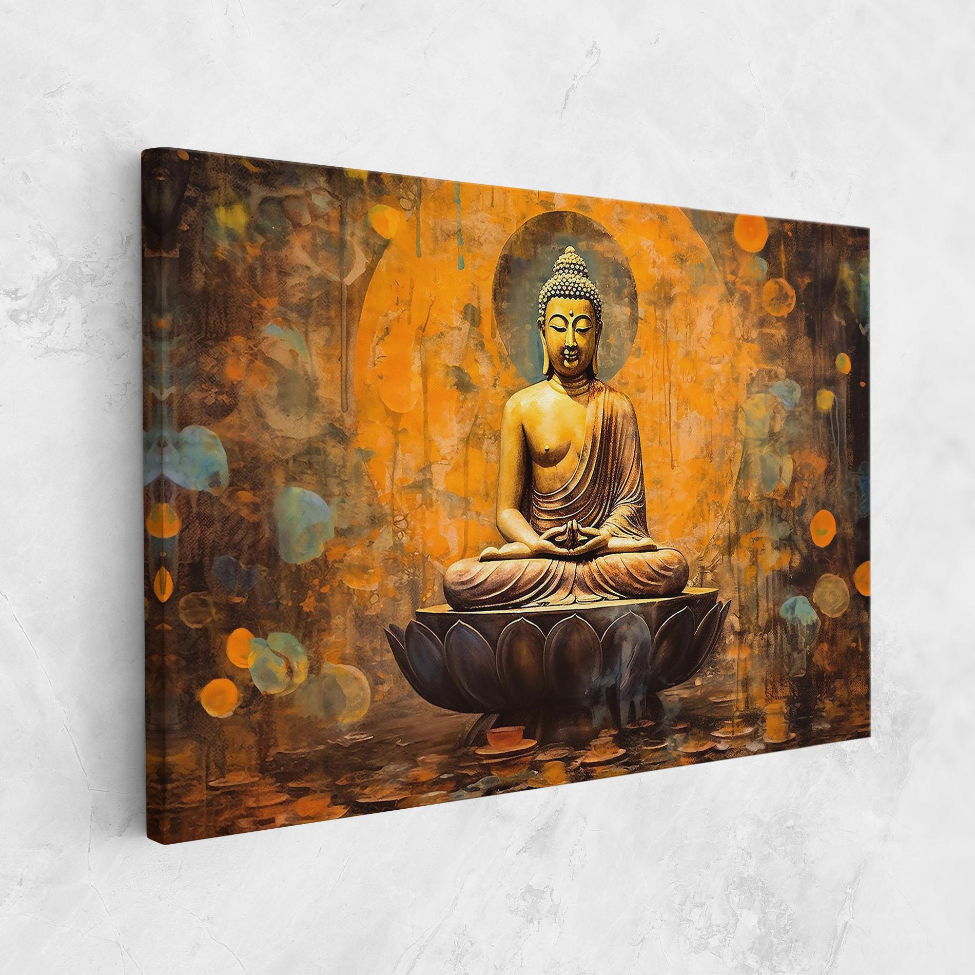 Vászonkép Buddha Floating Art mockup 1