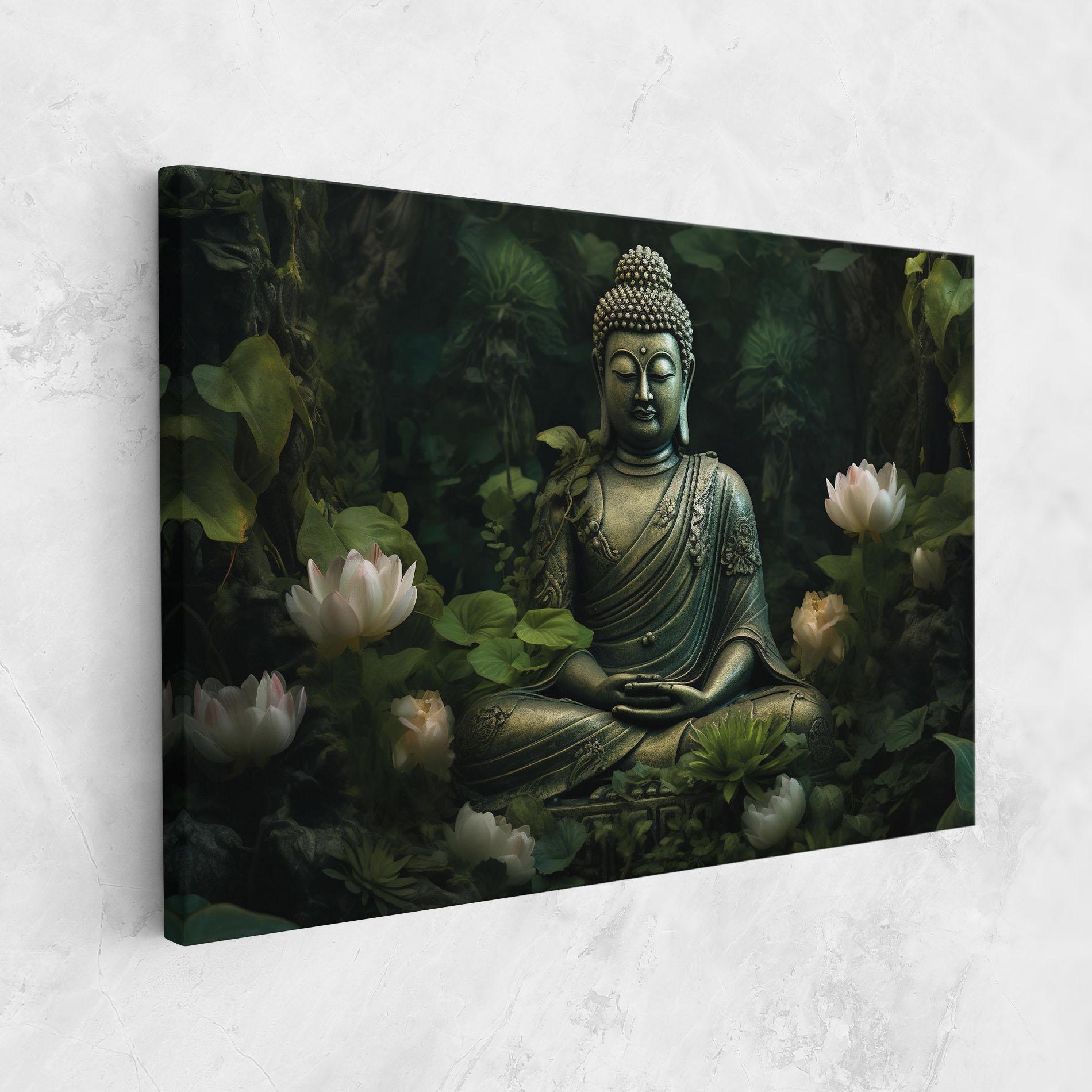 Vászonkép Buddha Lotus Flower mockup 1