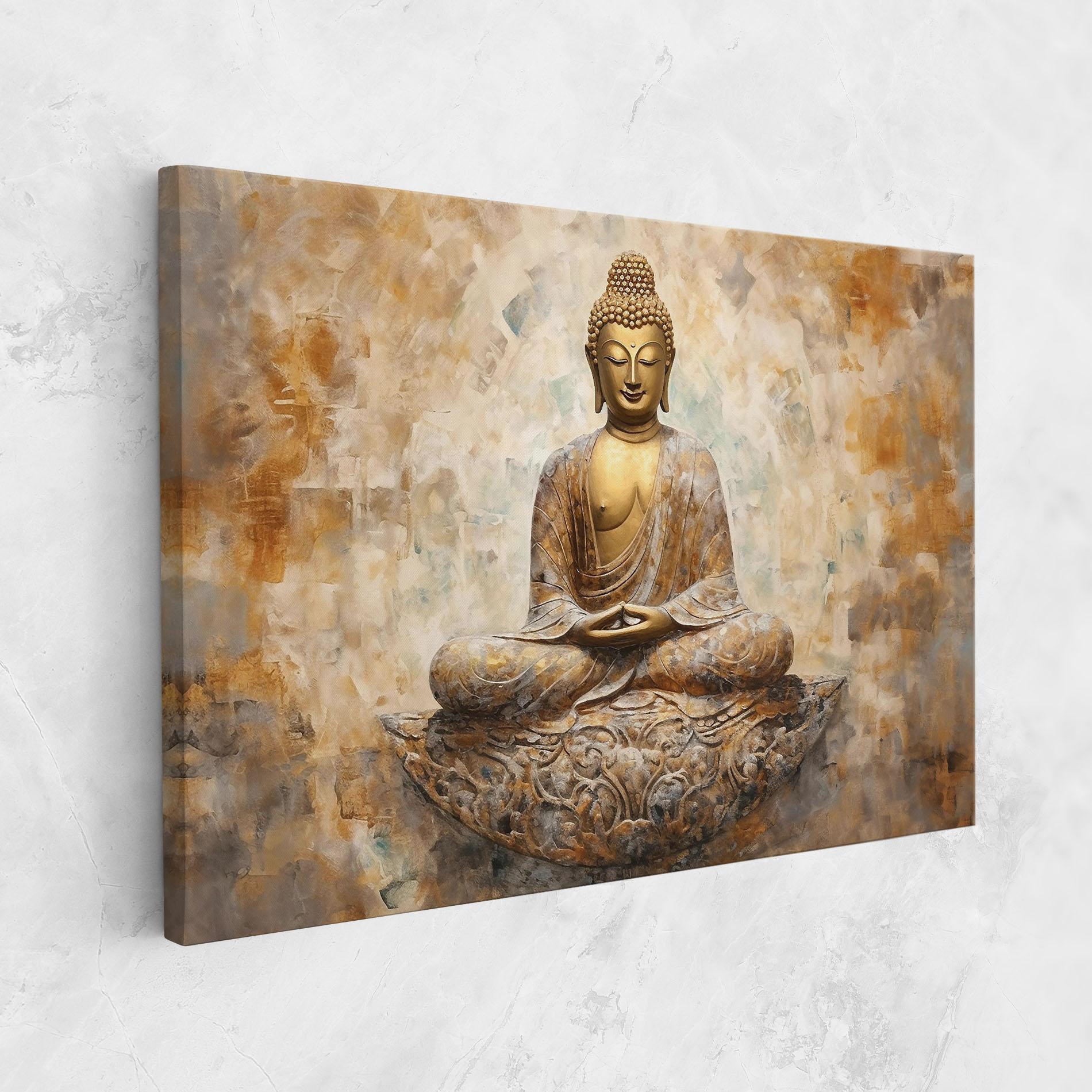 Vászonkép Cream Buddha Art mockup 1