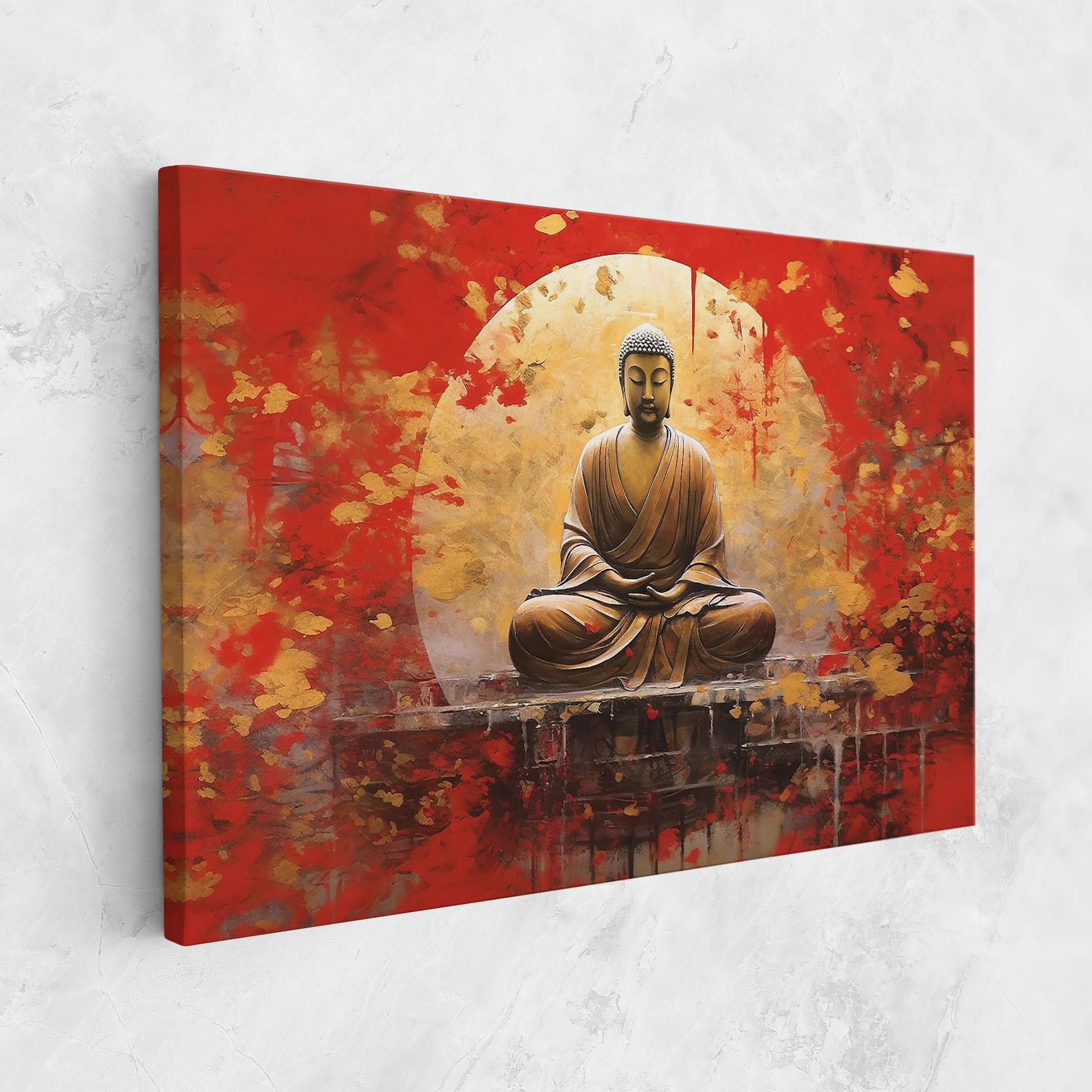 Vászonkép Gold Circle Buddha mockup 1