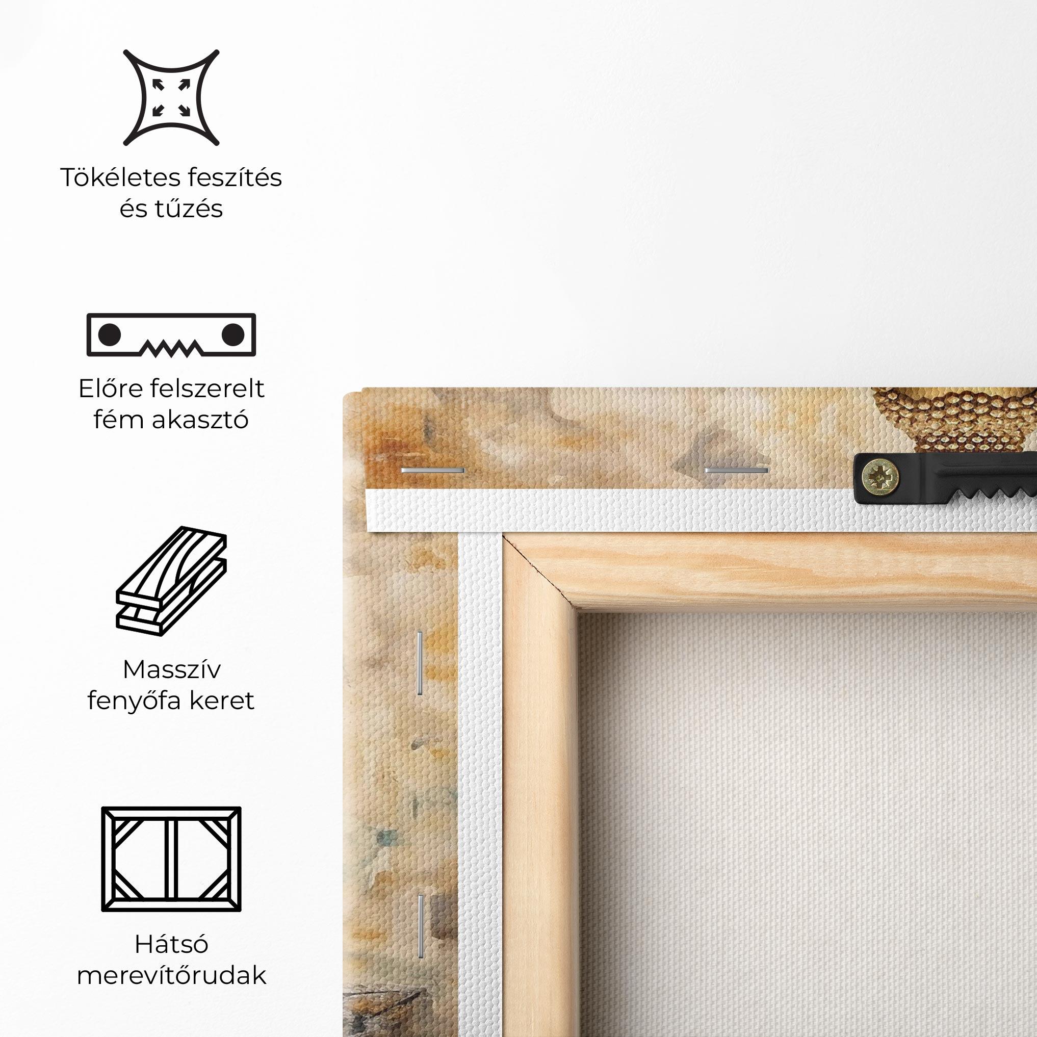 Vászonkép Cream Buddha Art mockup 5