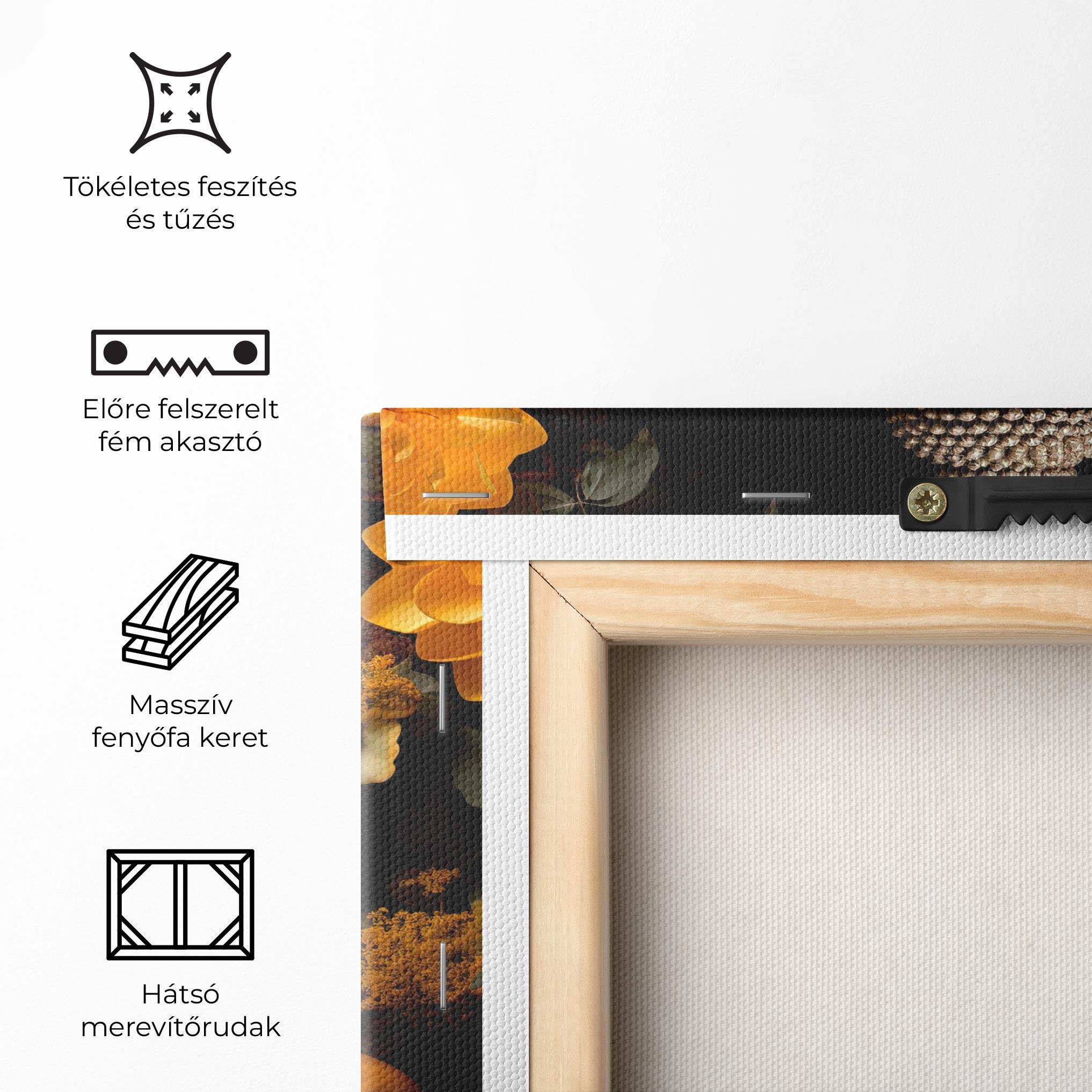 Vászonkép Gold Buddha Flower mockup 5