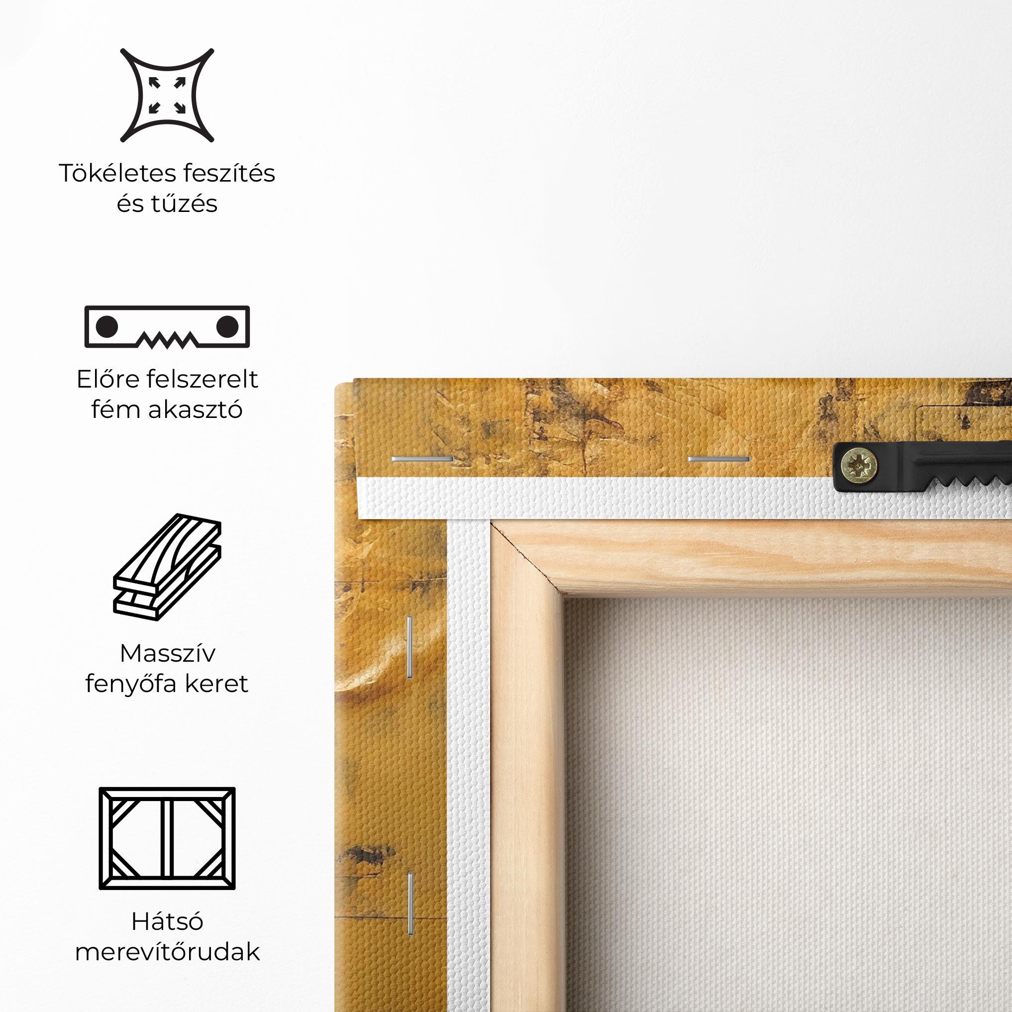 Vászonkép Gold Paint Buddha mockup 5