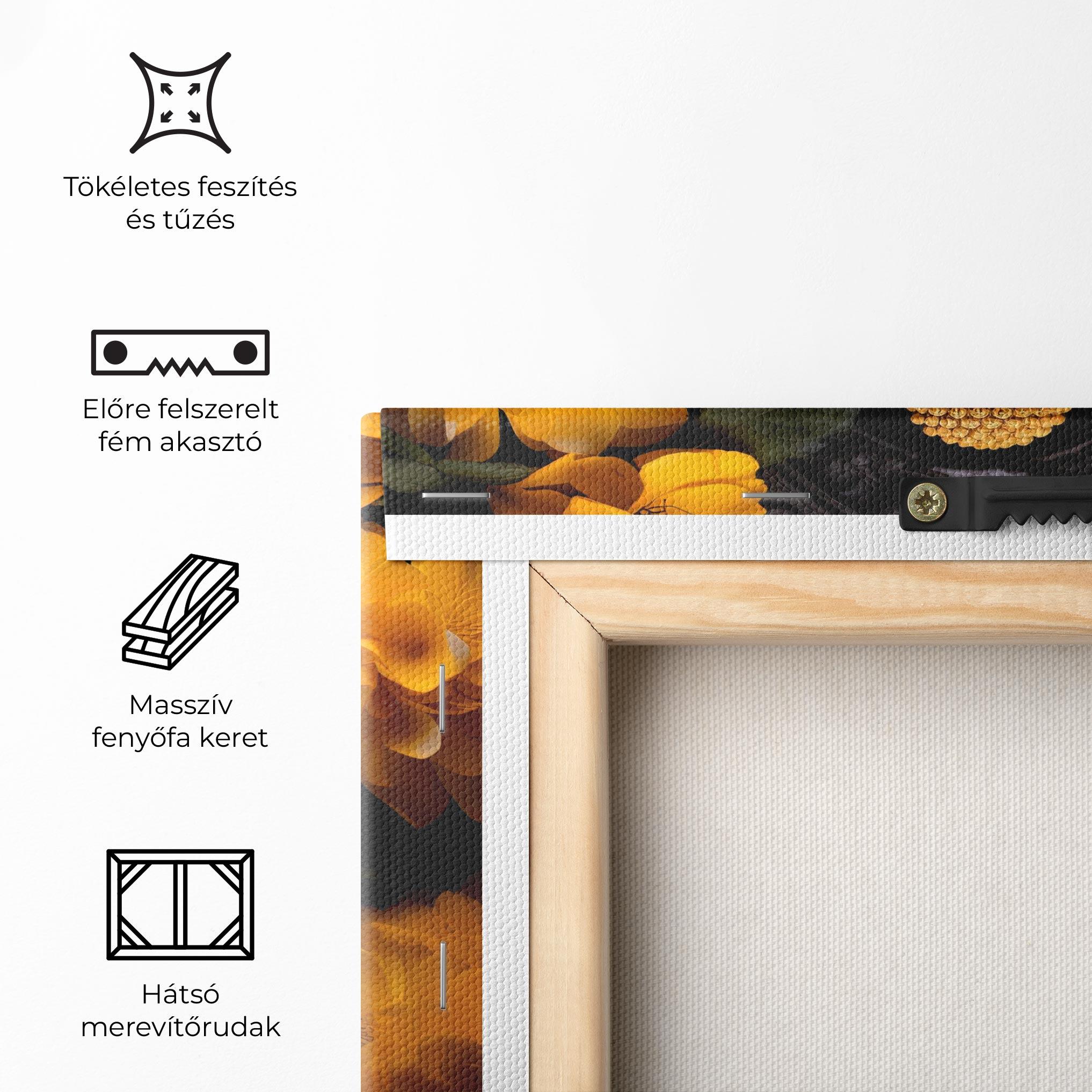 Vászonkép Vecteezy_buddha Statue Surrounded By Yellow Flowers Ai Generated_27745002_860 mockup 5