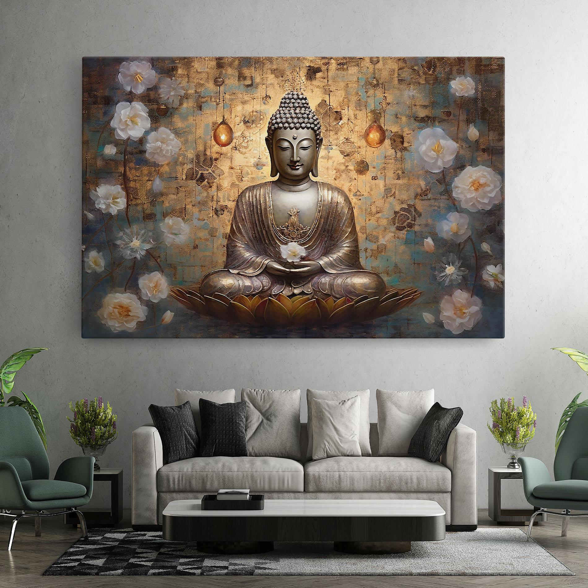 Vászonkép Buddha Meditation Art mockup 7