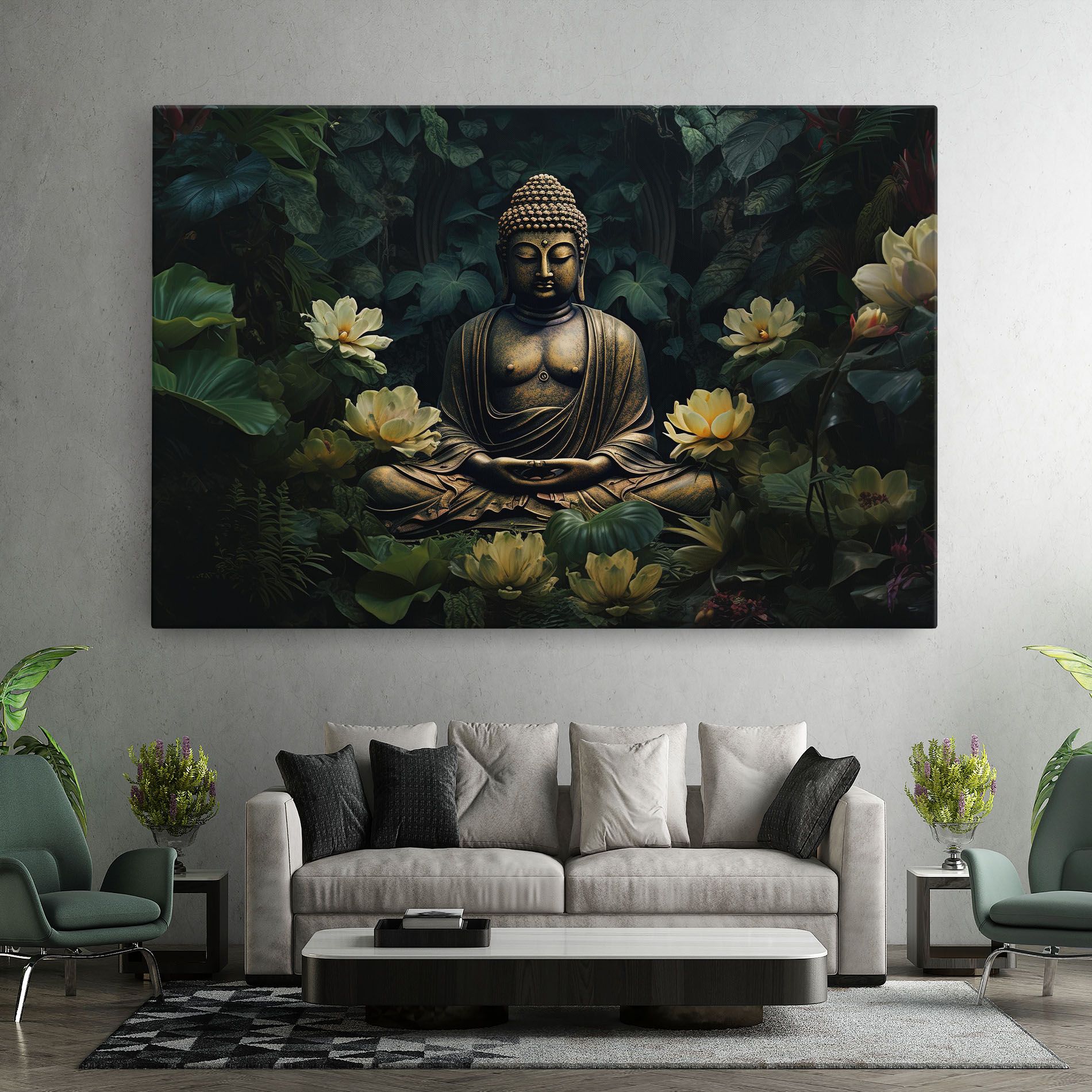 Calm Buddha Art mockup 7