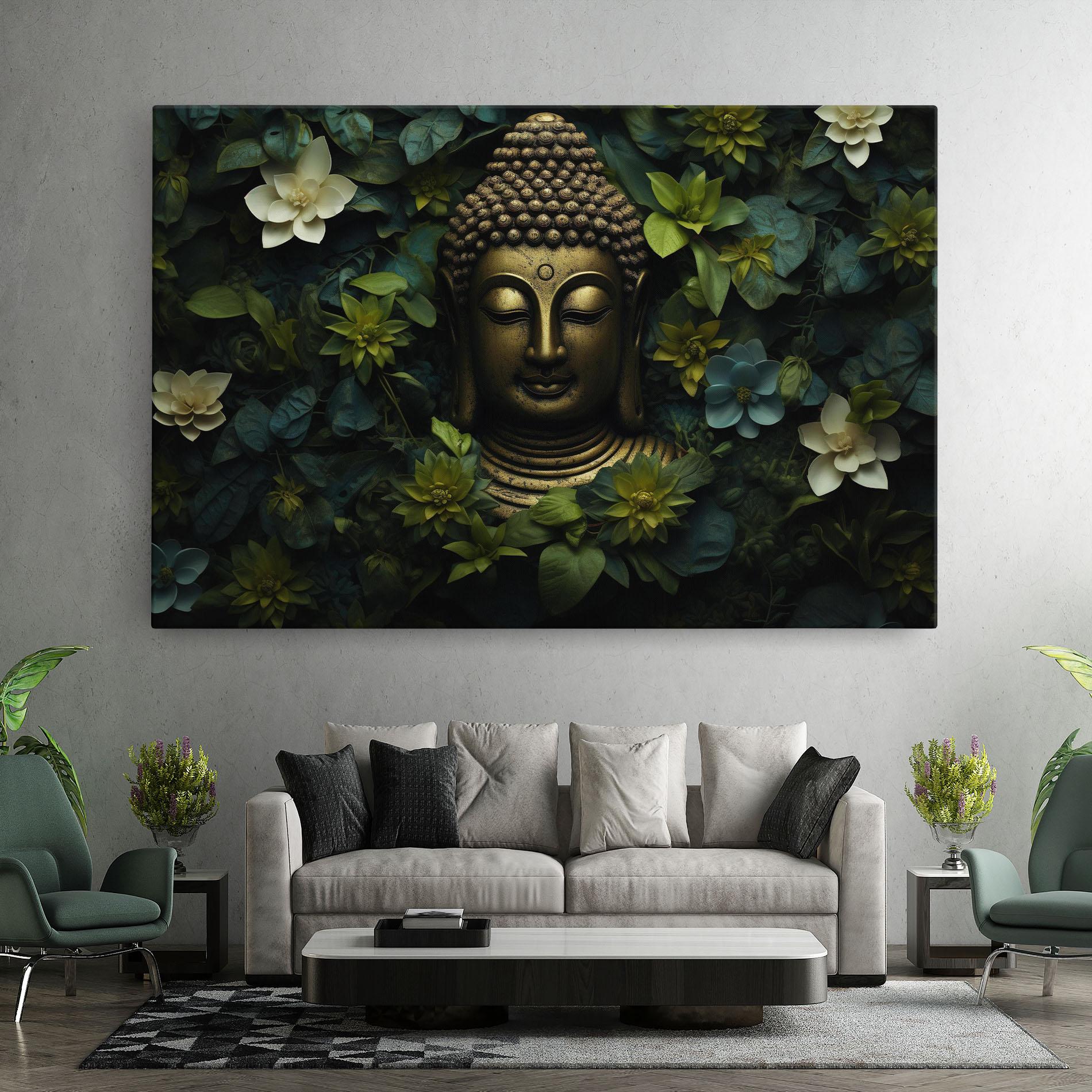 Vászonkép Lotus Flower Buddha mockup 7