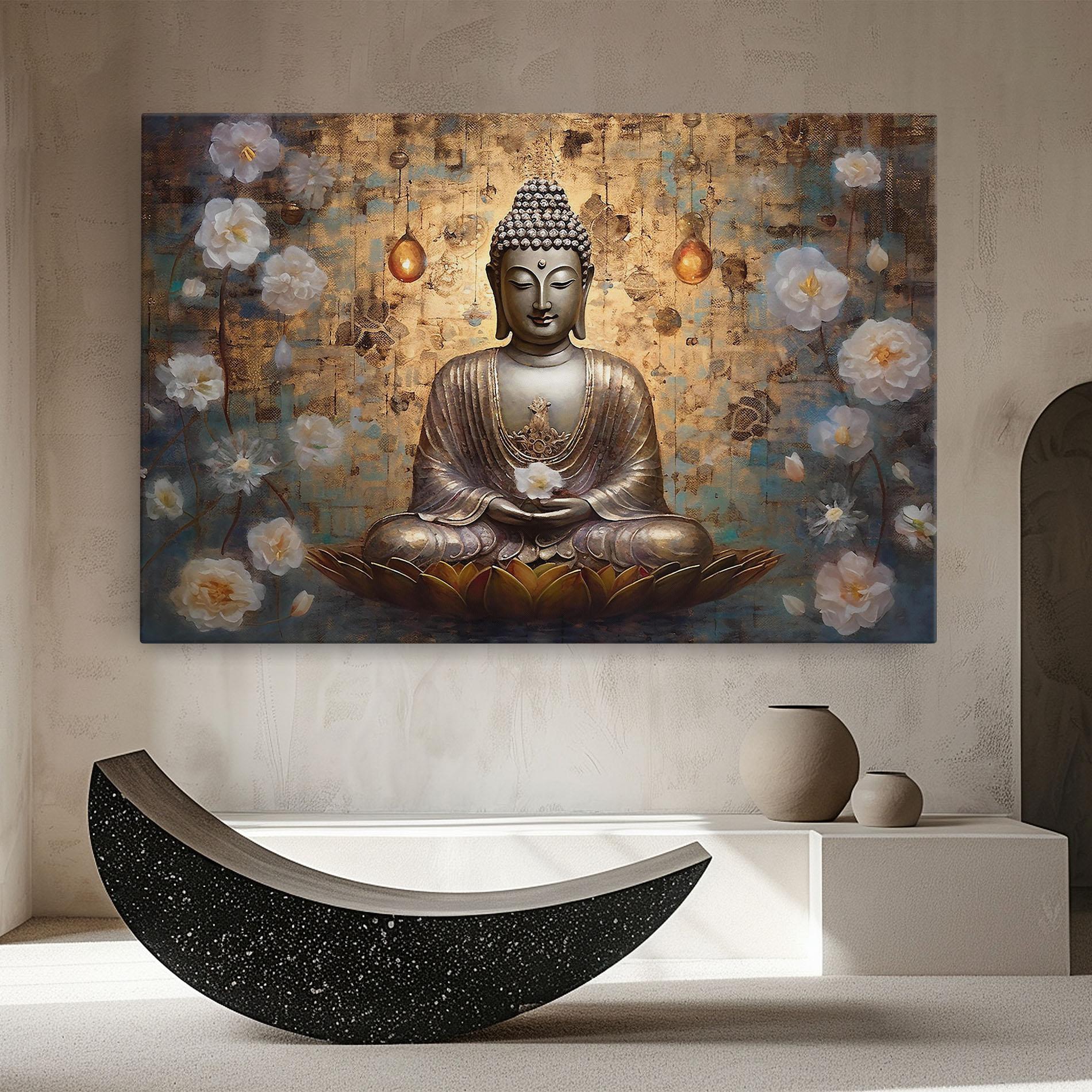 Vászonkép Buddha Meditation Art mockup 8