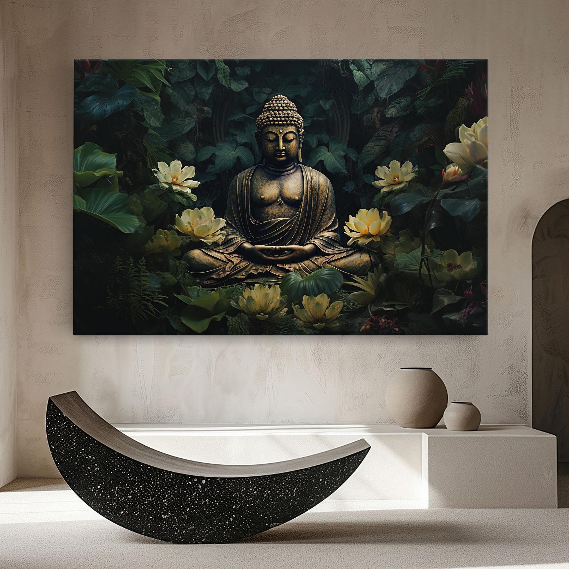 Vászonkép Calm Buddha Art mockup 8