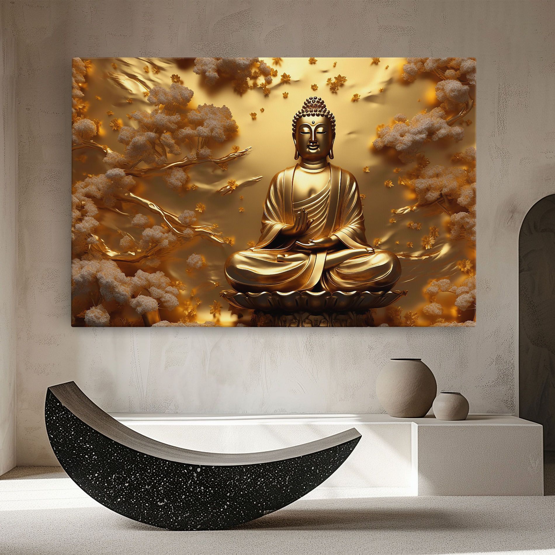 Strong Gold Buddha mockup 8
