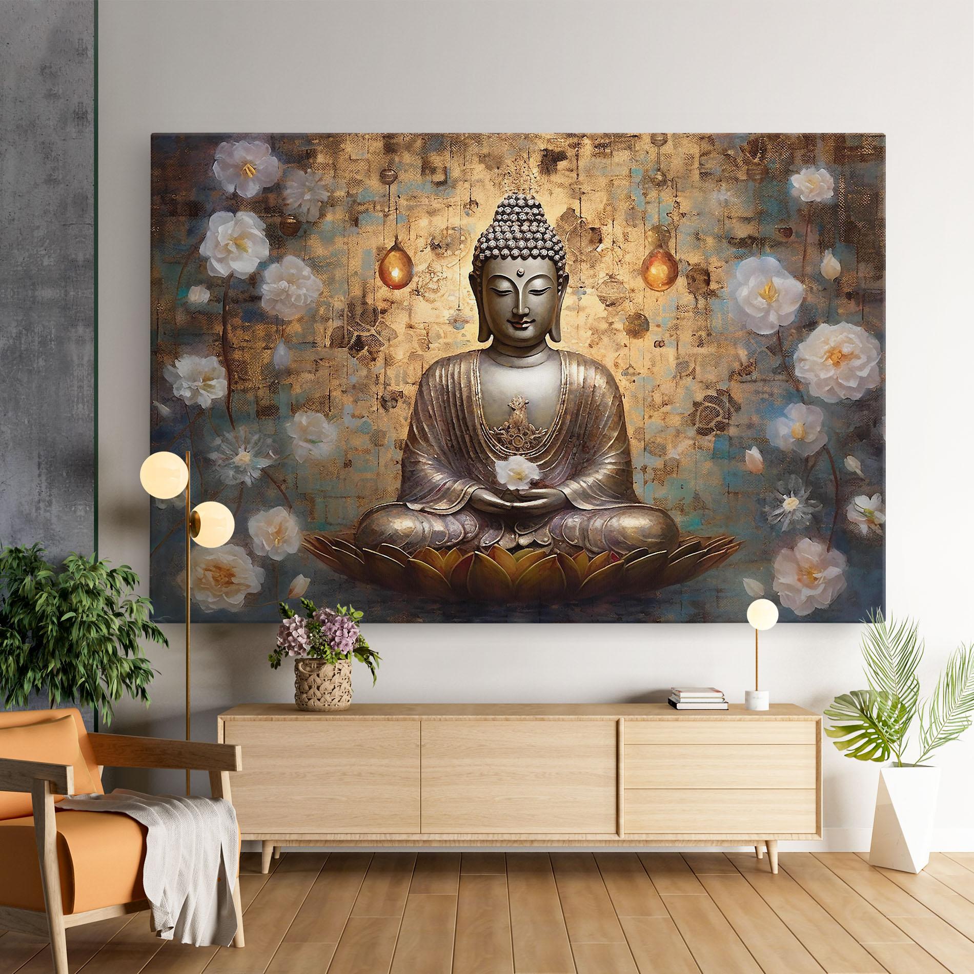 Vászonkép Buddha Meditation Art mockup 9